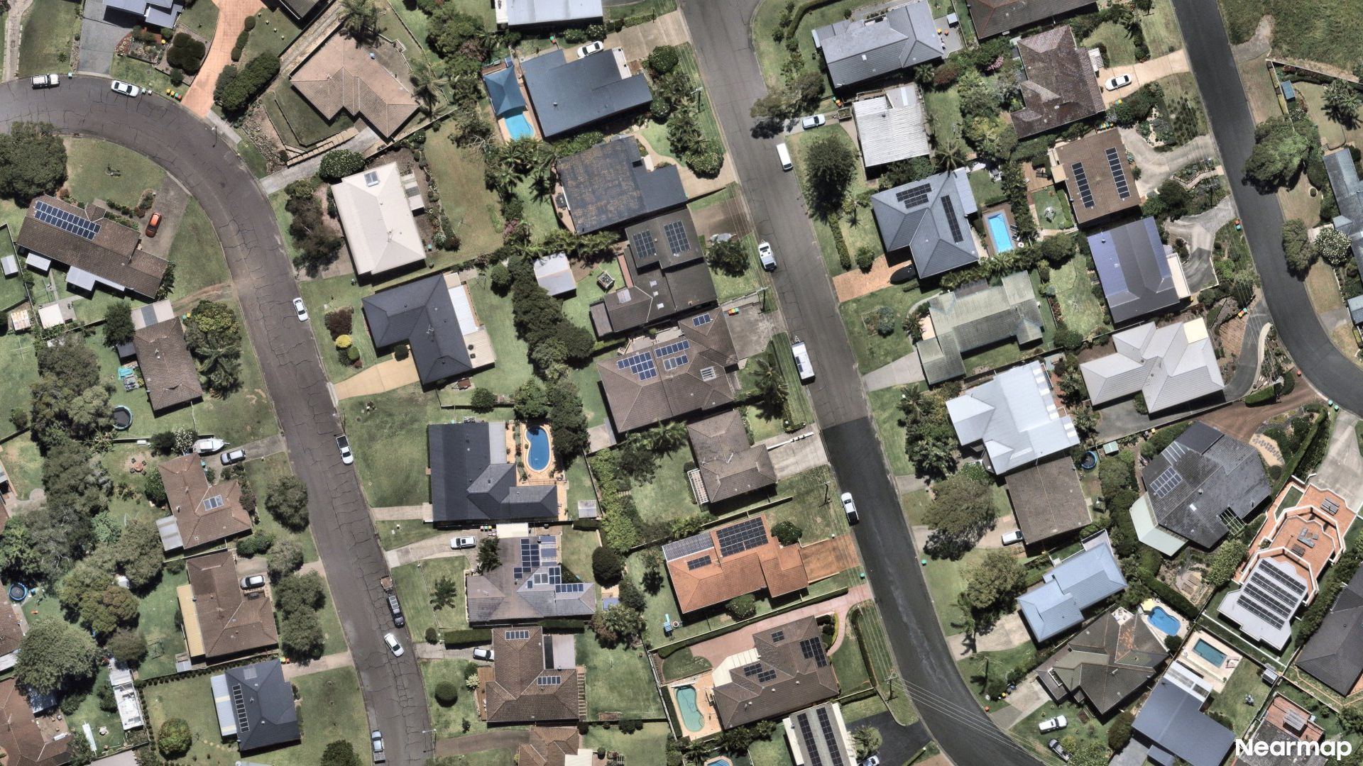 Vertical aerial view