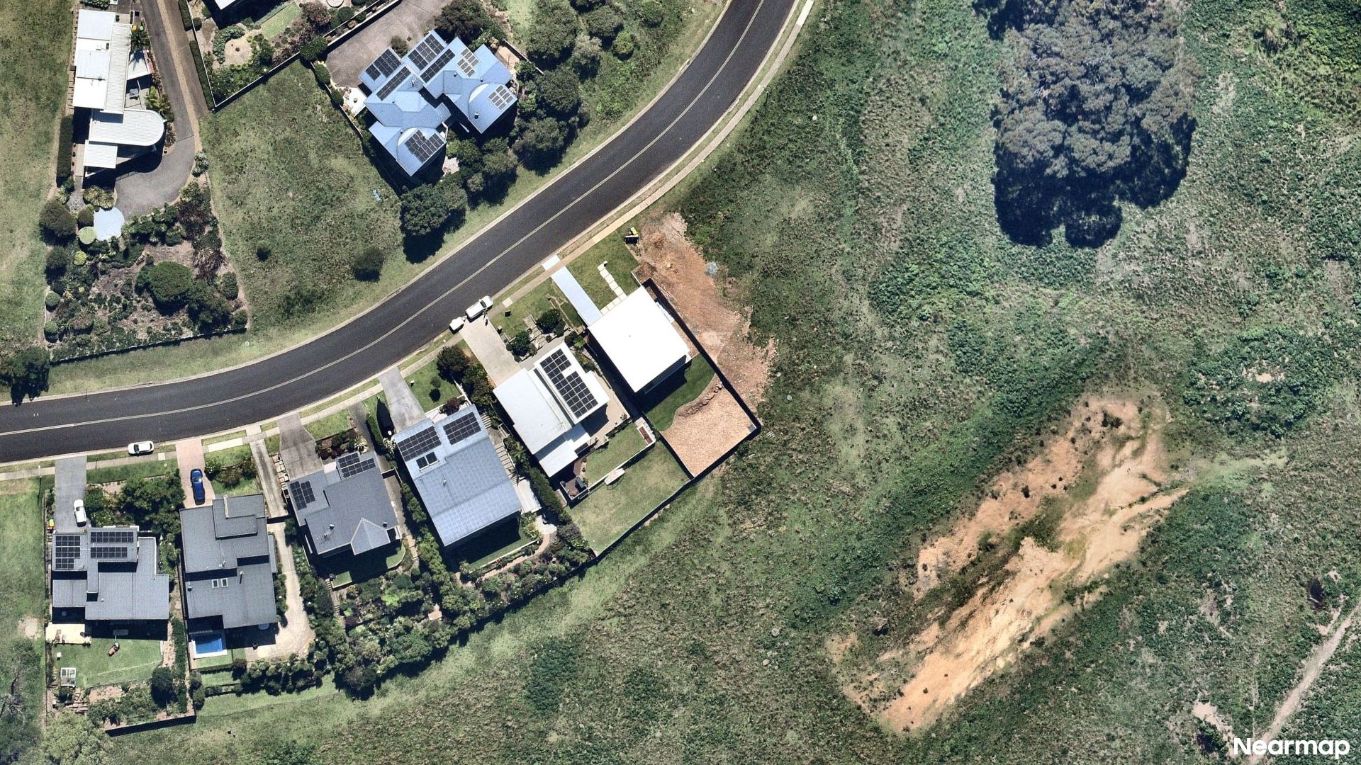 Vertical aerial view