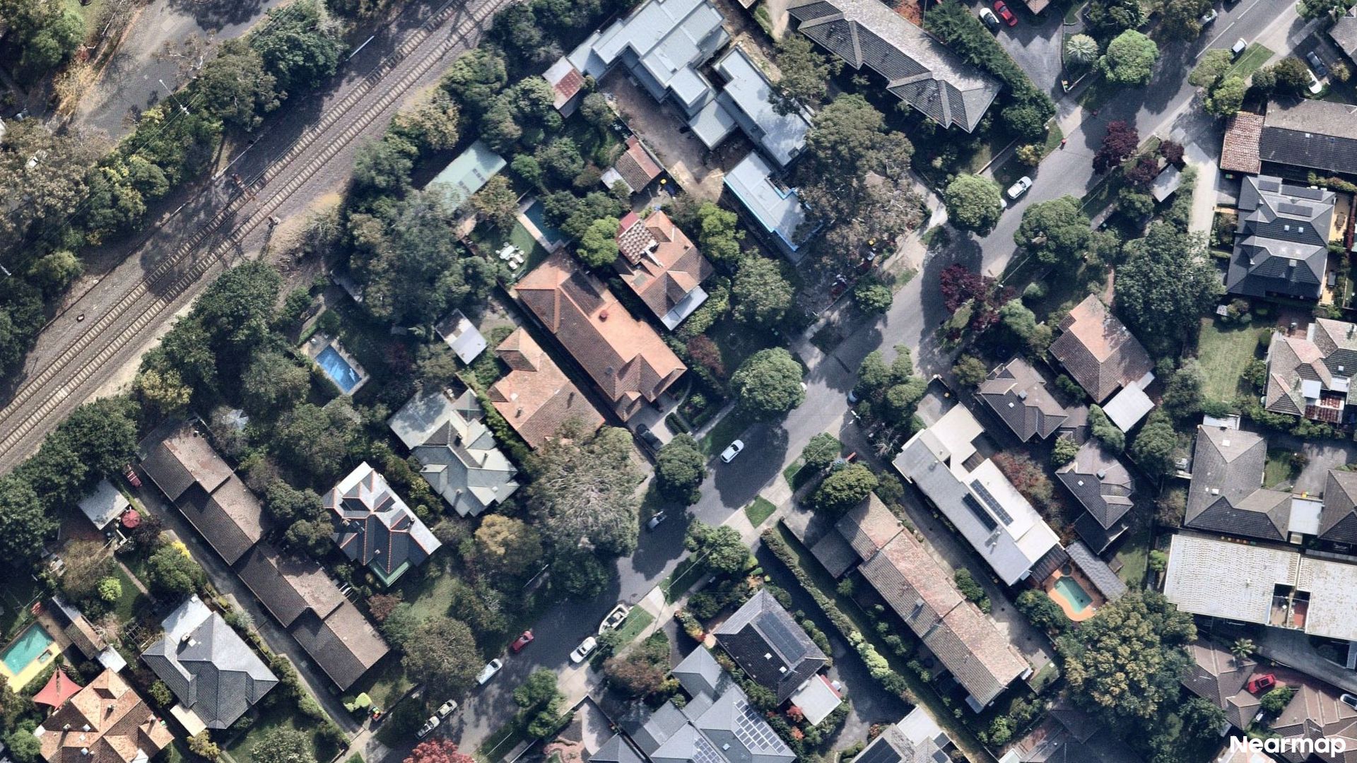 Vertical aerial view