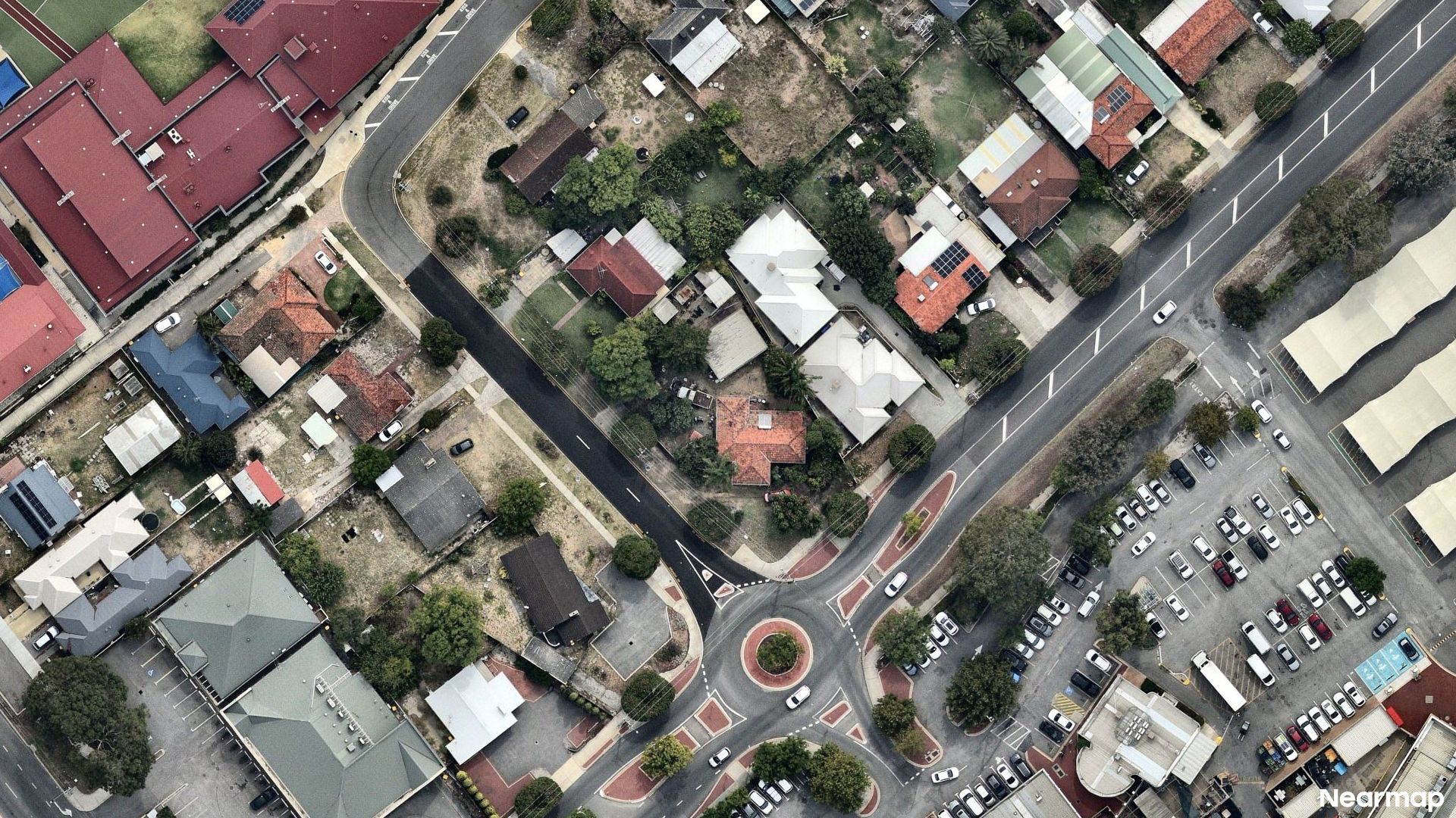Vertical aerial view