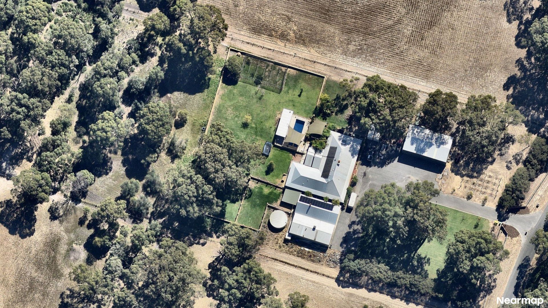 Vertical aerial view