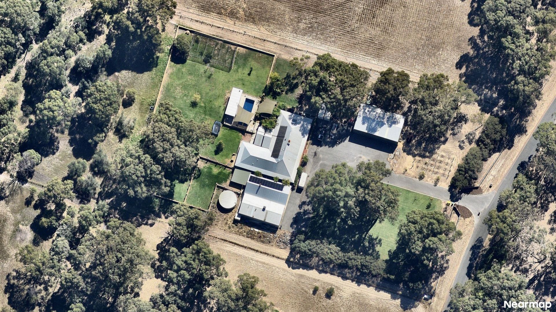 Vertical aerial view