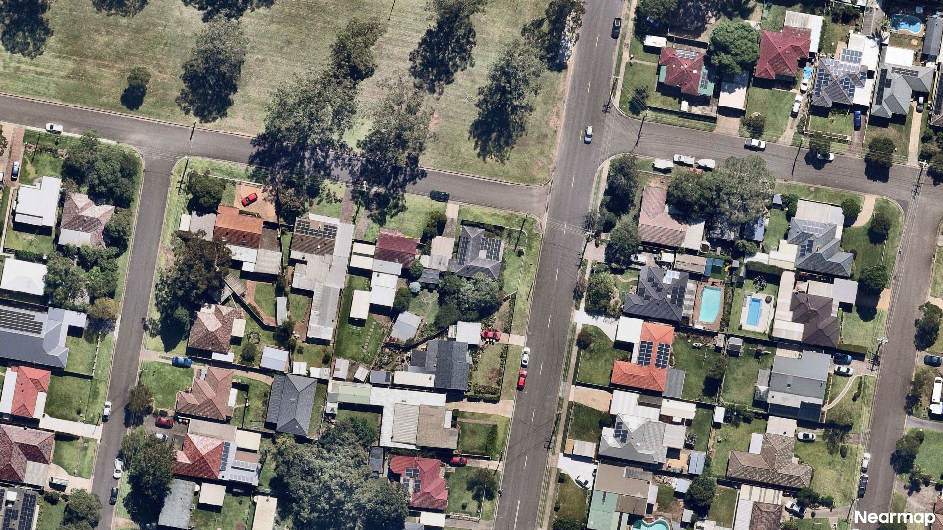 Vertical aerial view