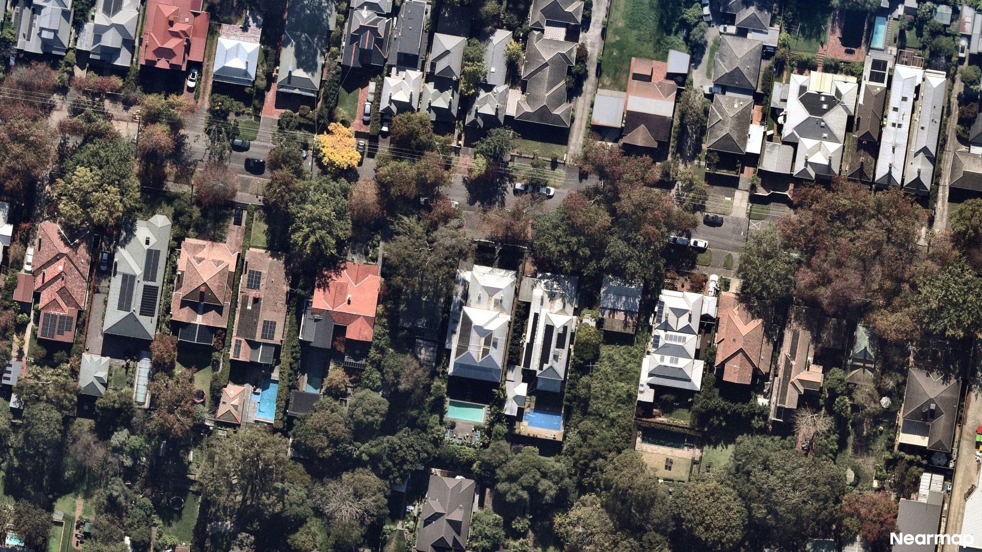 Vertical aerial view