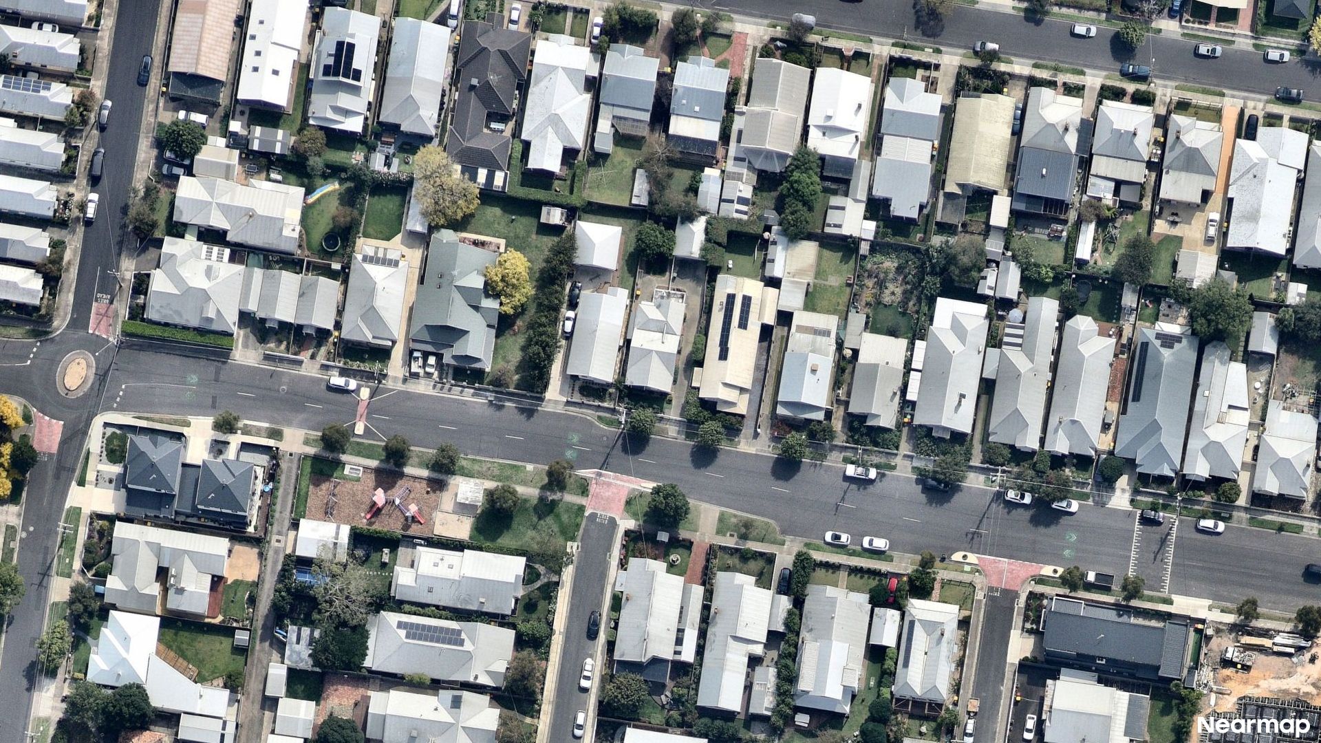 Vertical aerial view