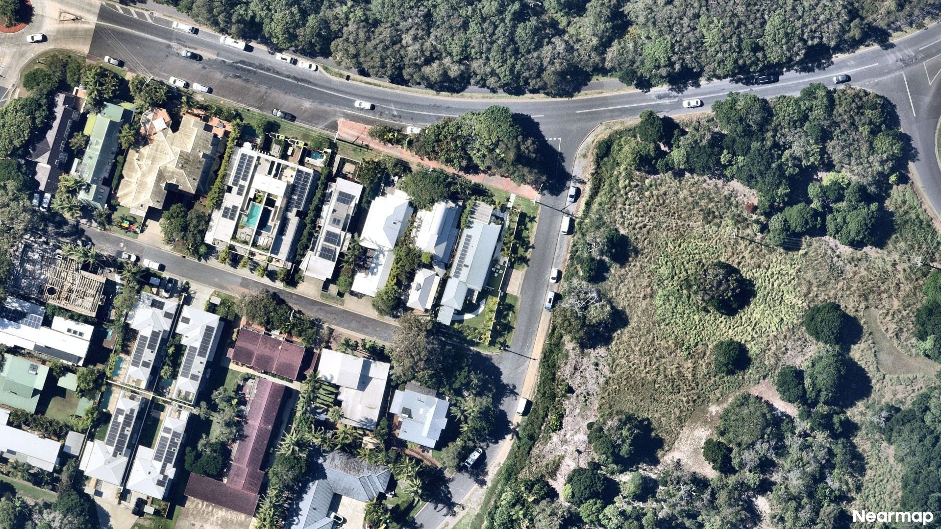 Vertical aerial view