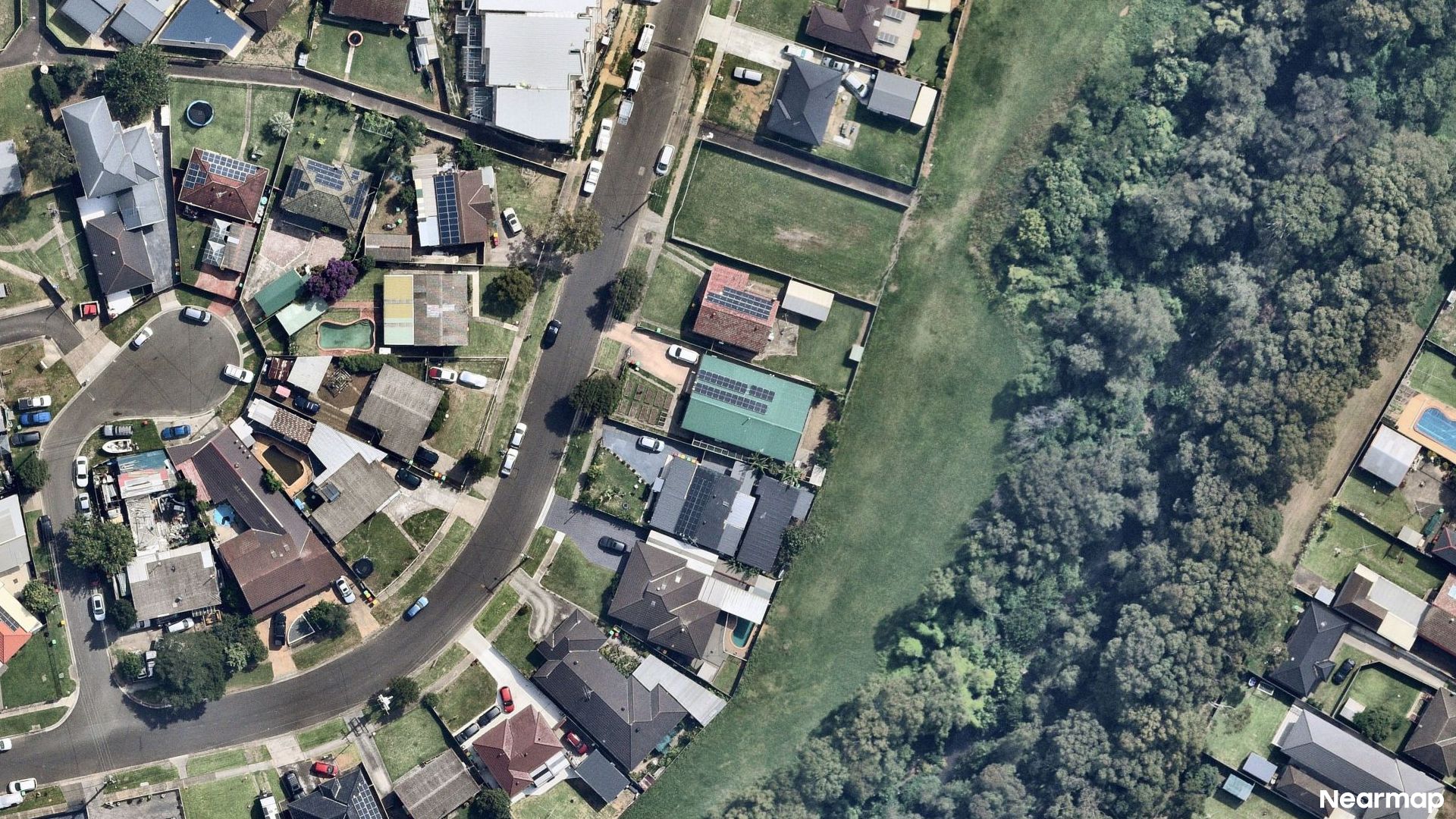 Vertical aerial view