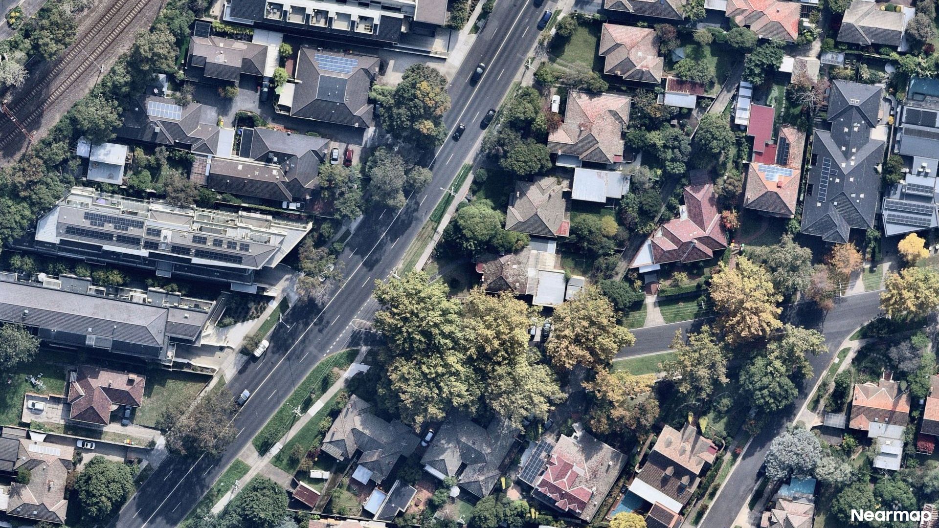 Vertical aerial view