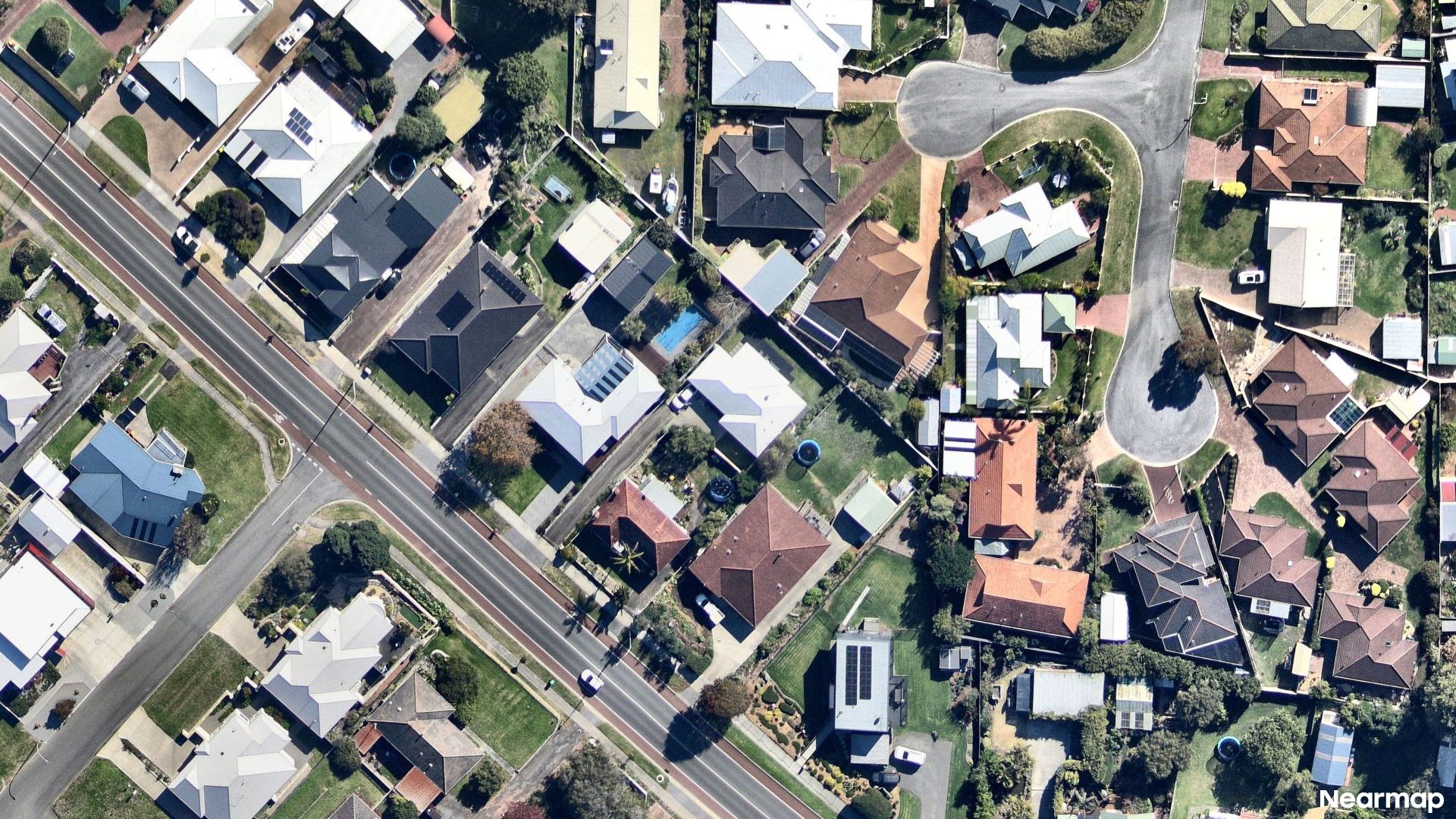 Vertical aerial view
