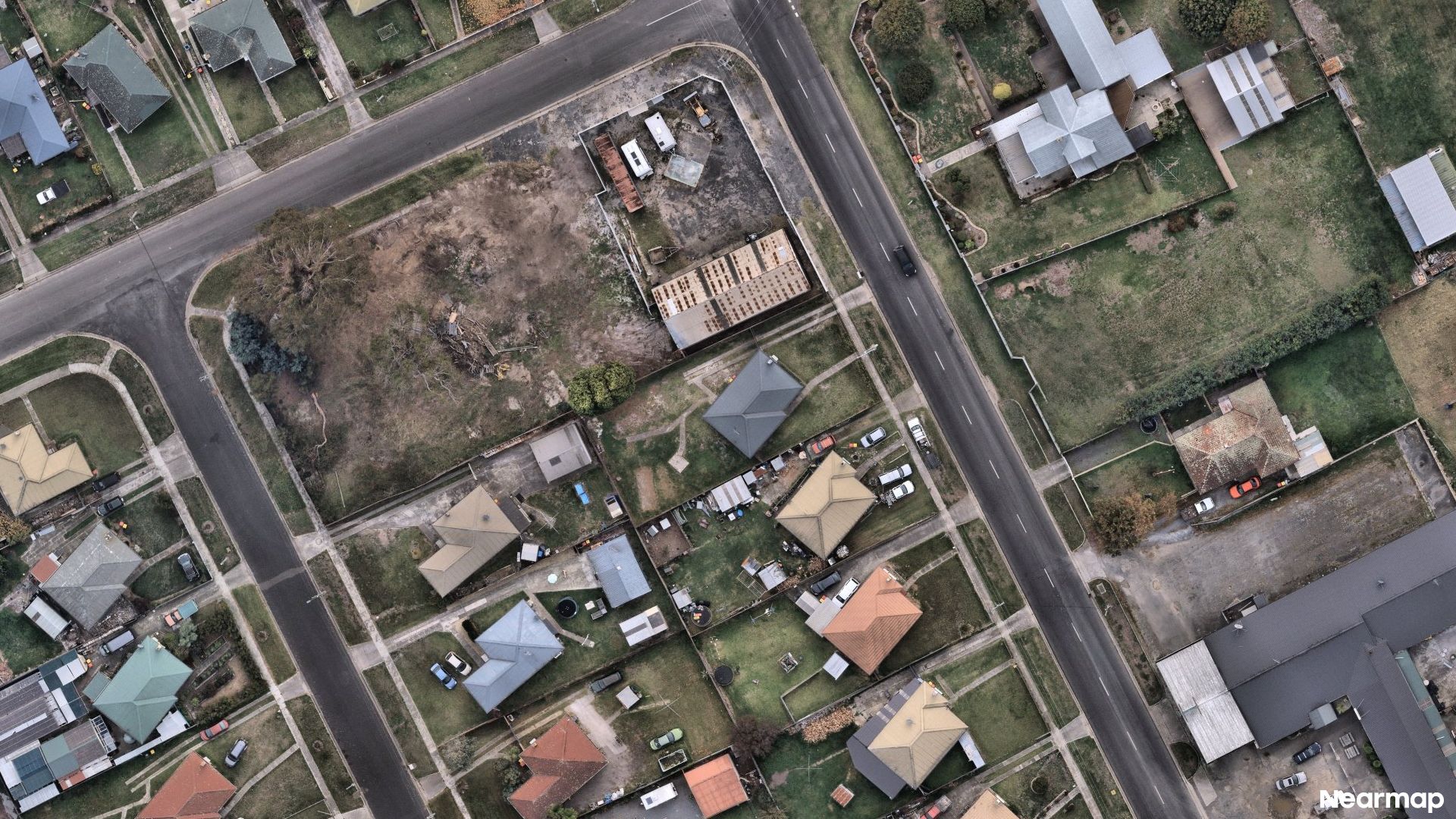 Vertical aerial view