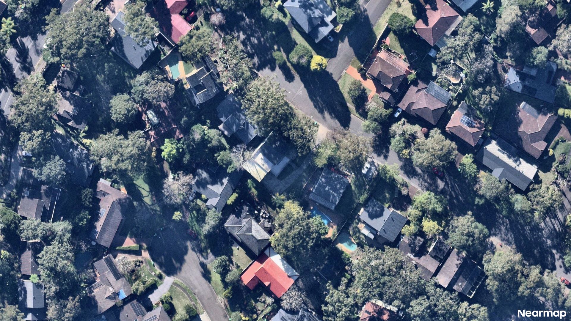 Vertical aerial view