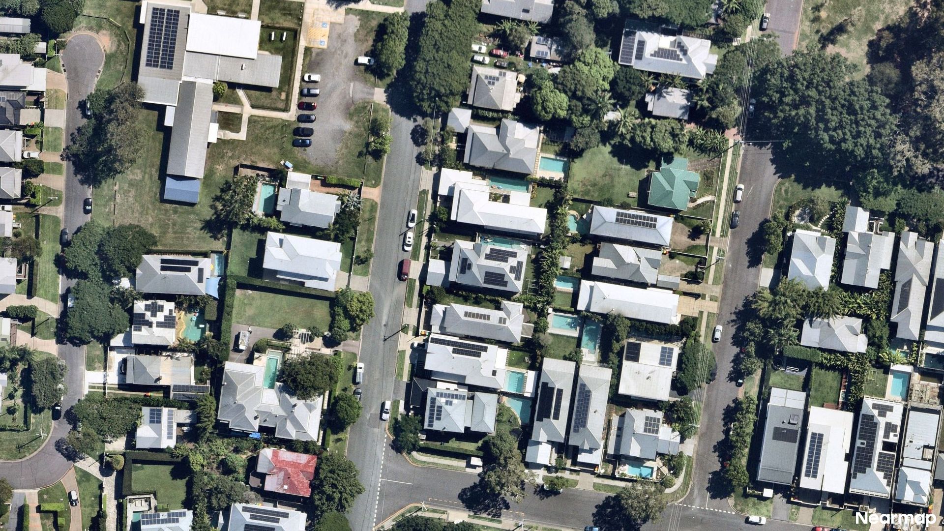 Vertical aerial view
