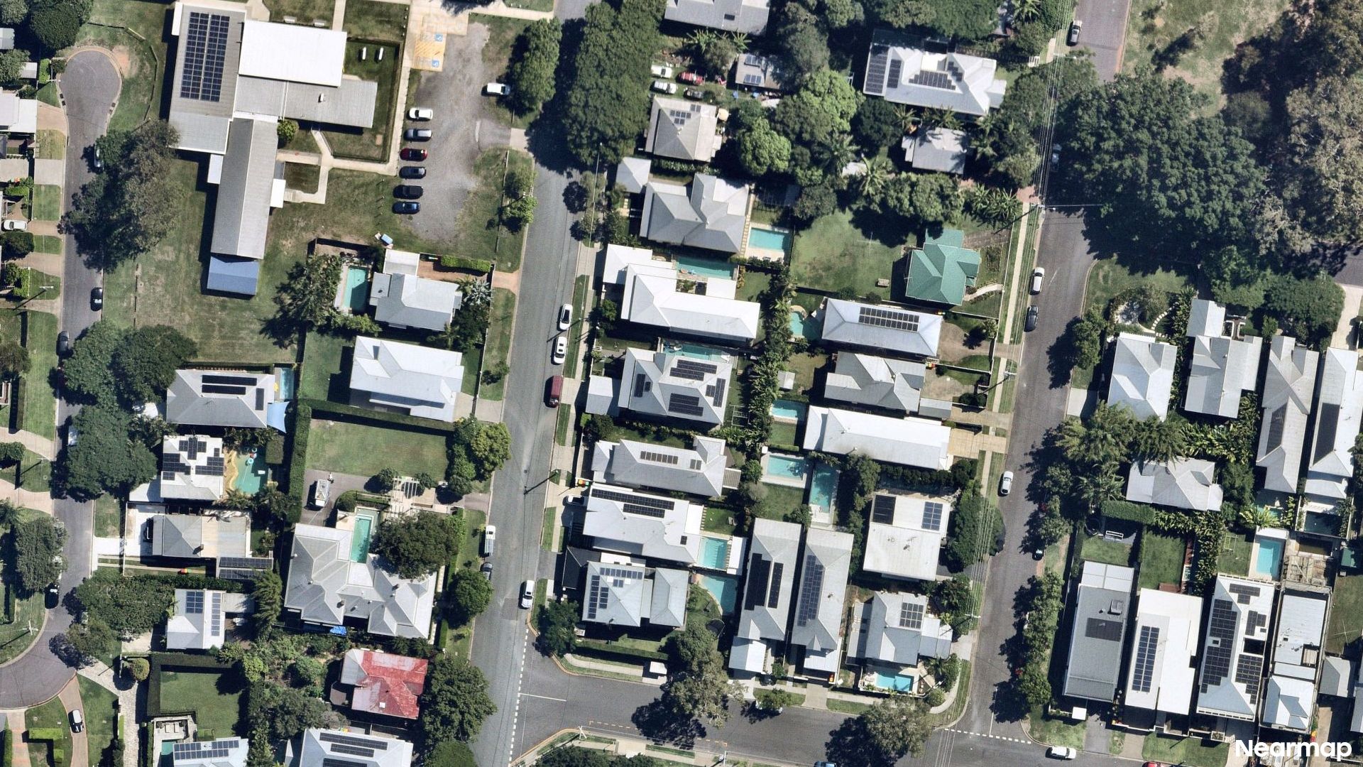 Vertical aerial view