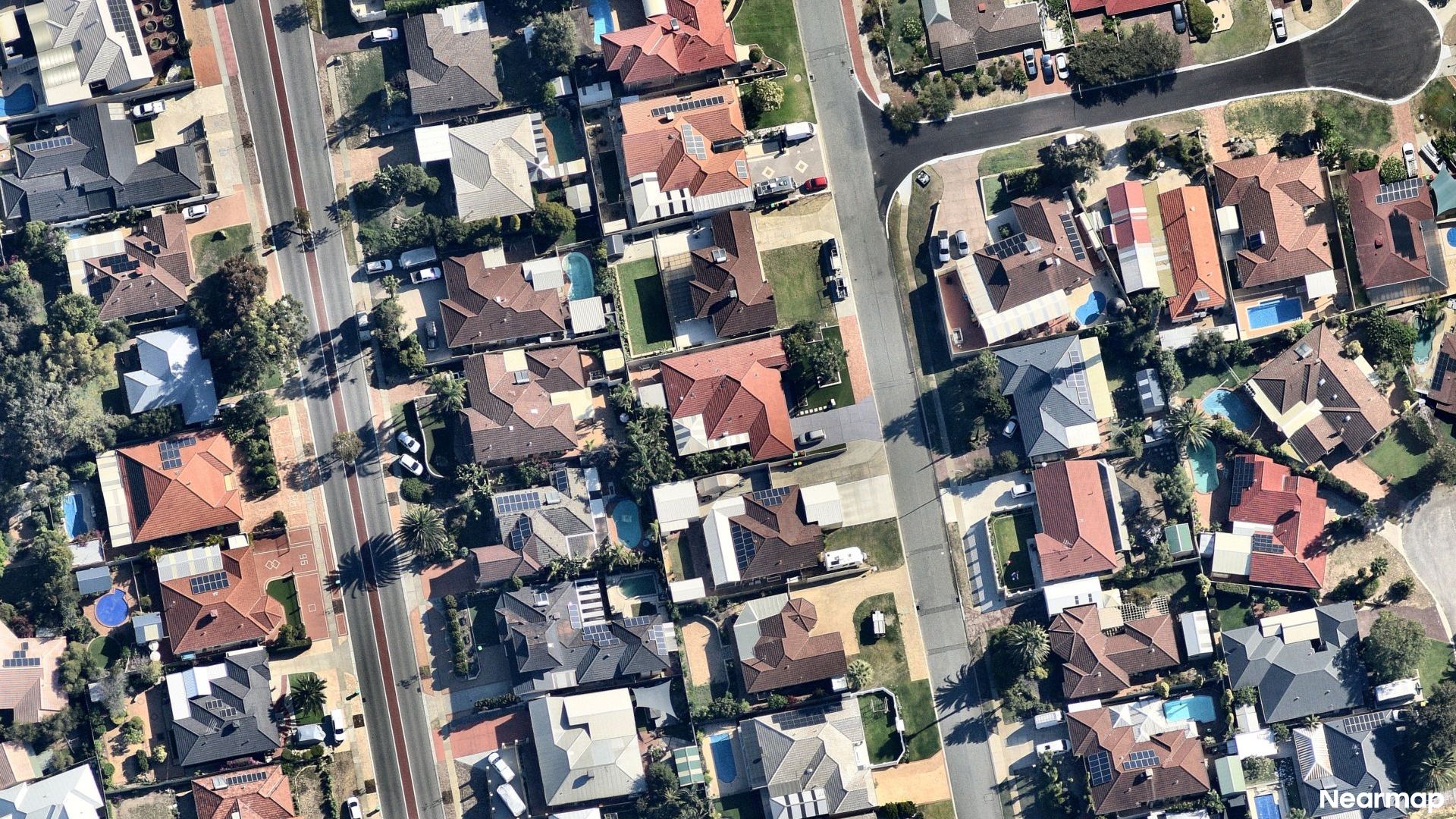 Vertical aerial view