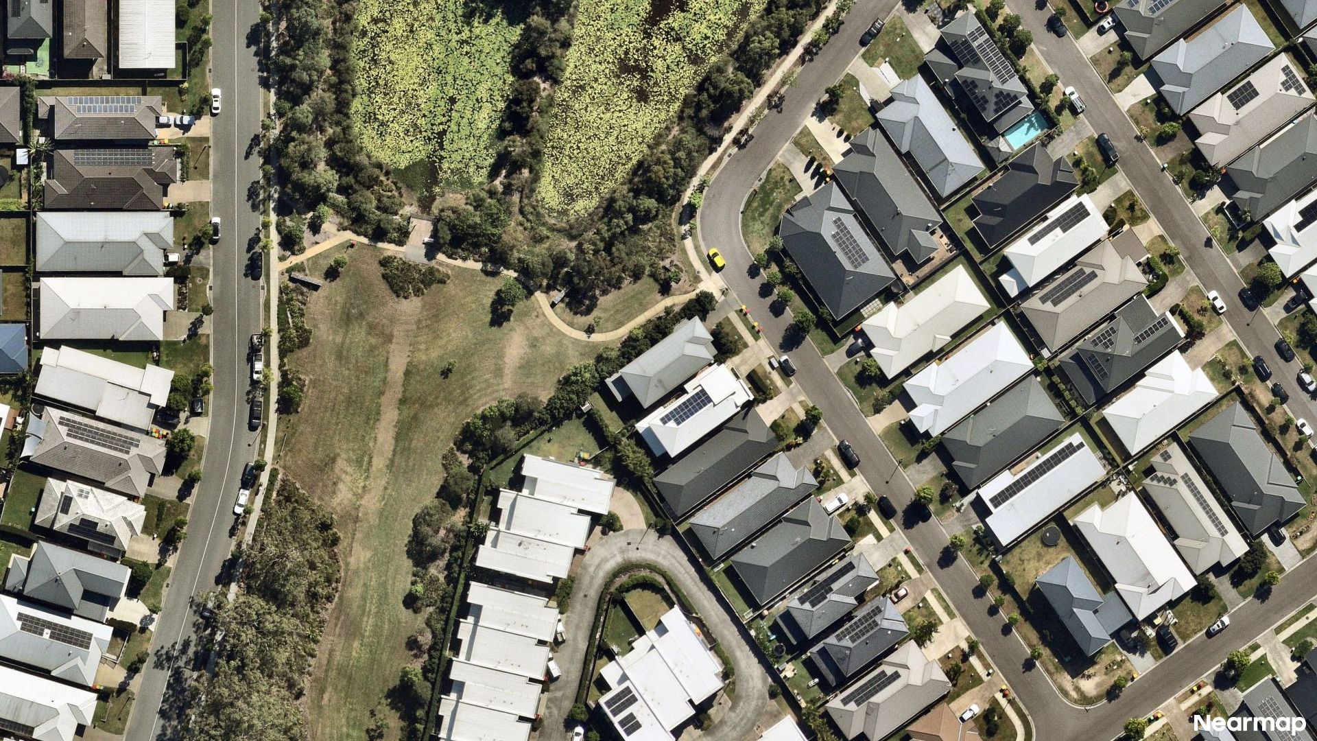 Vertical aerial view