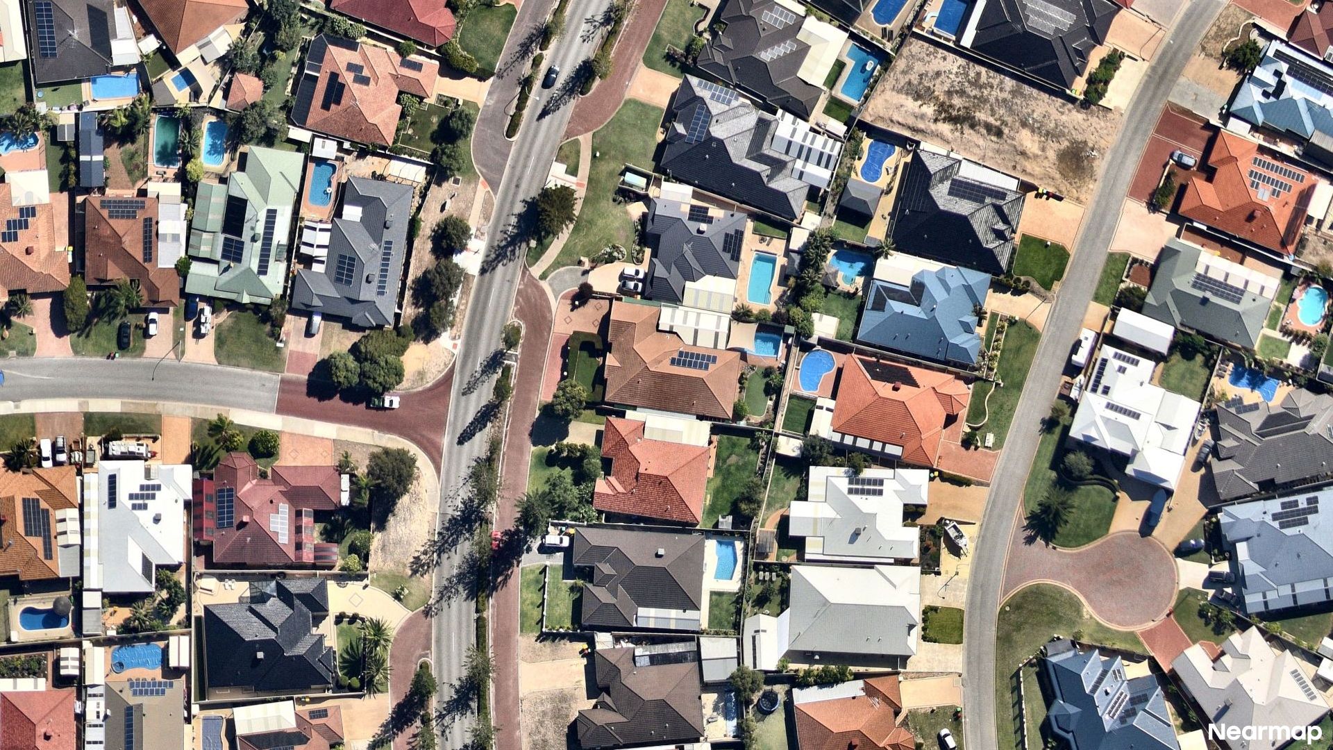Vertical aerial view