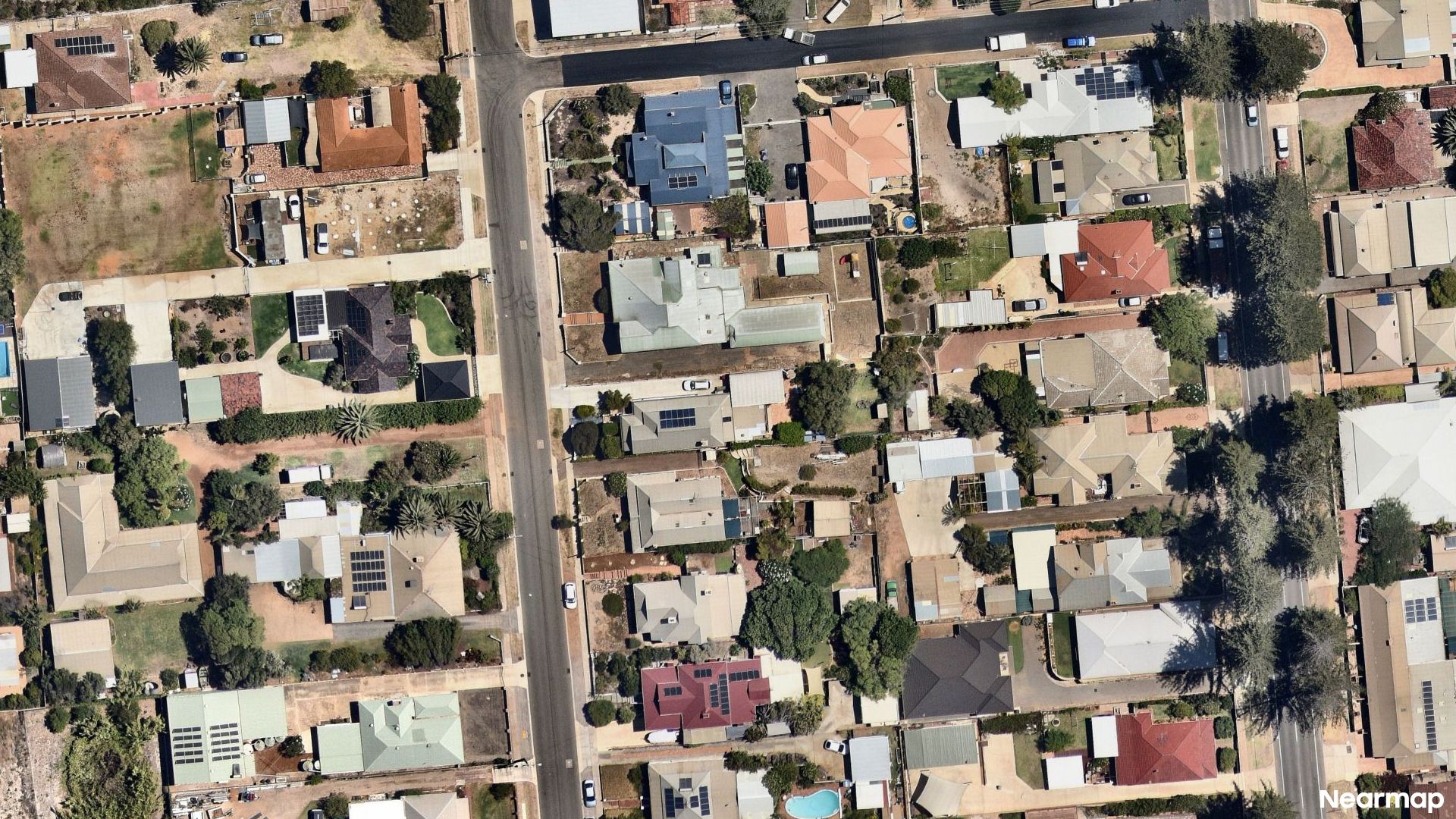 Vertical aerial view