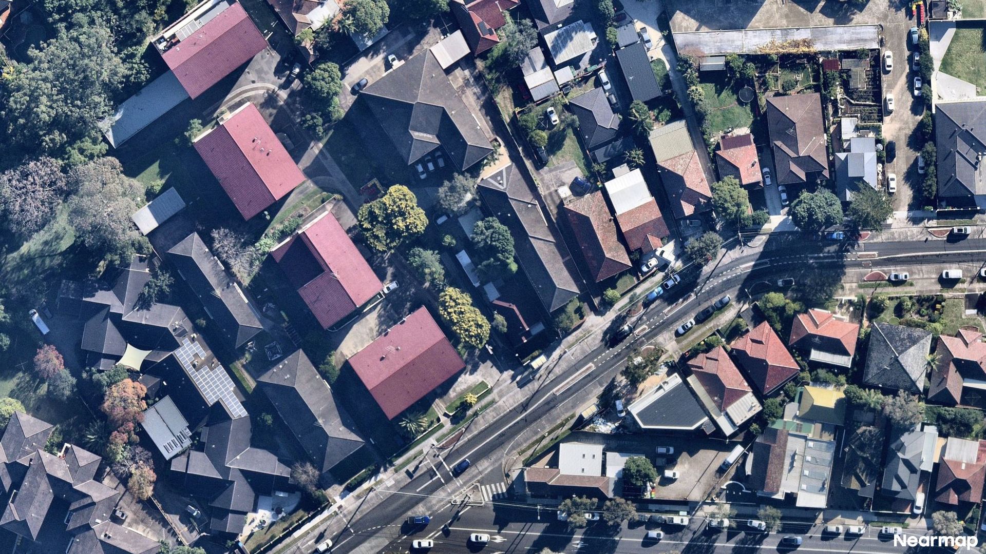 Vertical aerial view