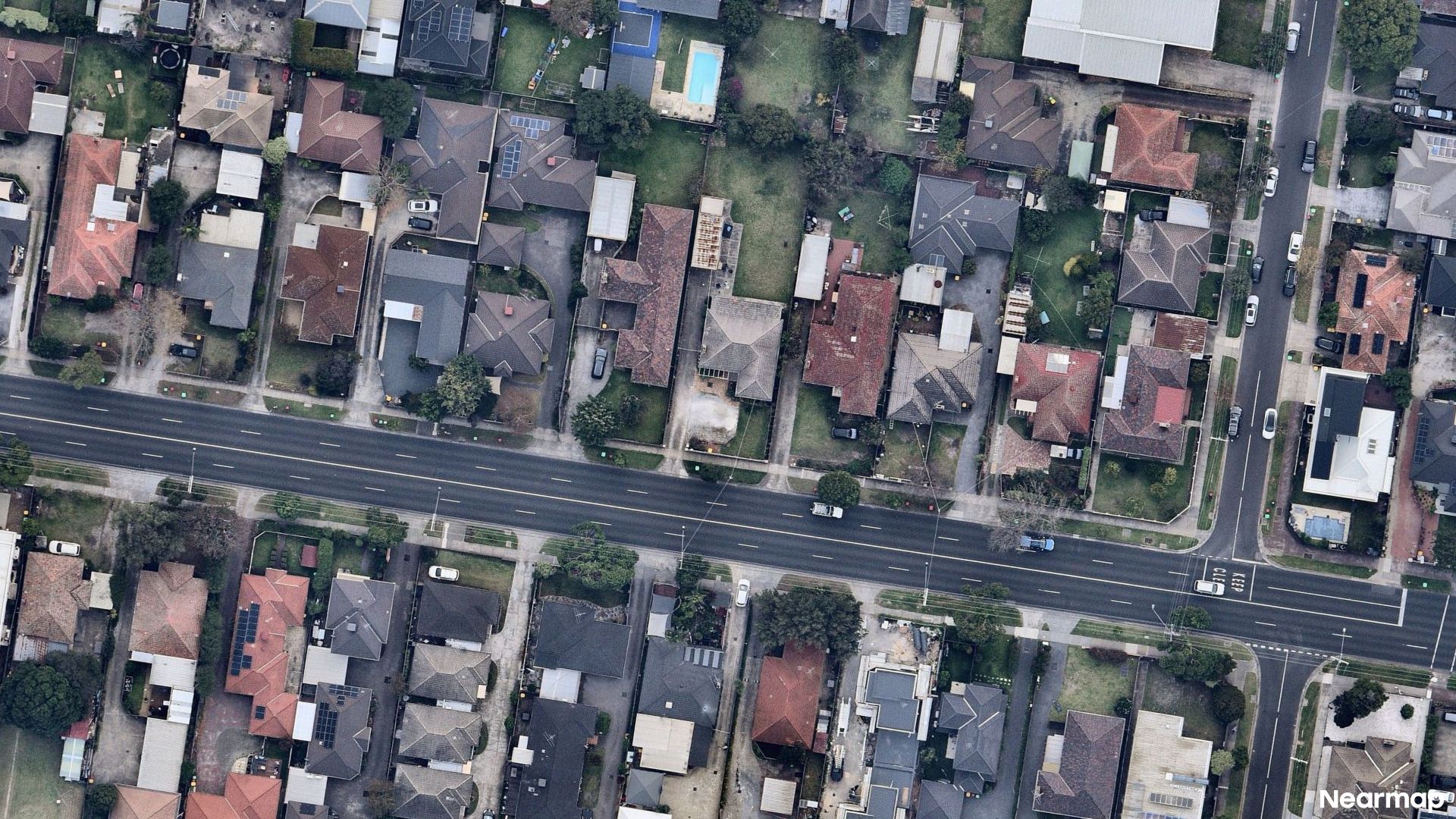 Vertical aerial view