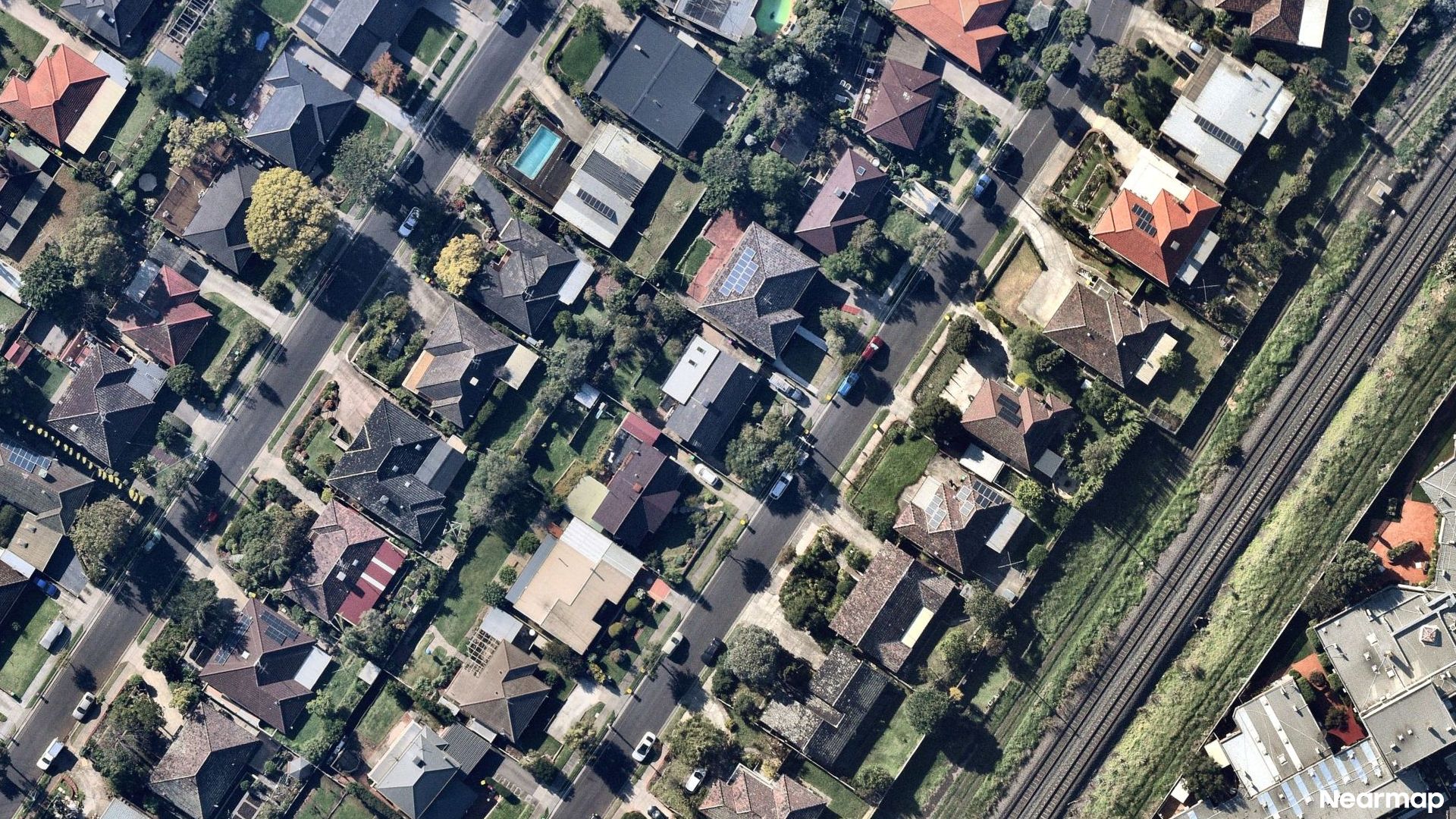 Vertical aerial view