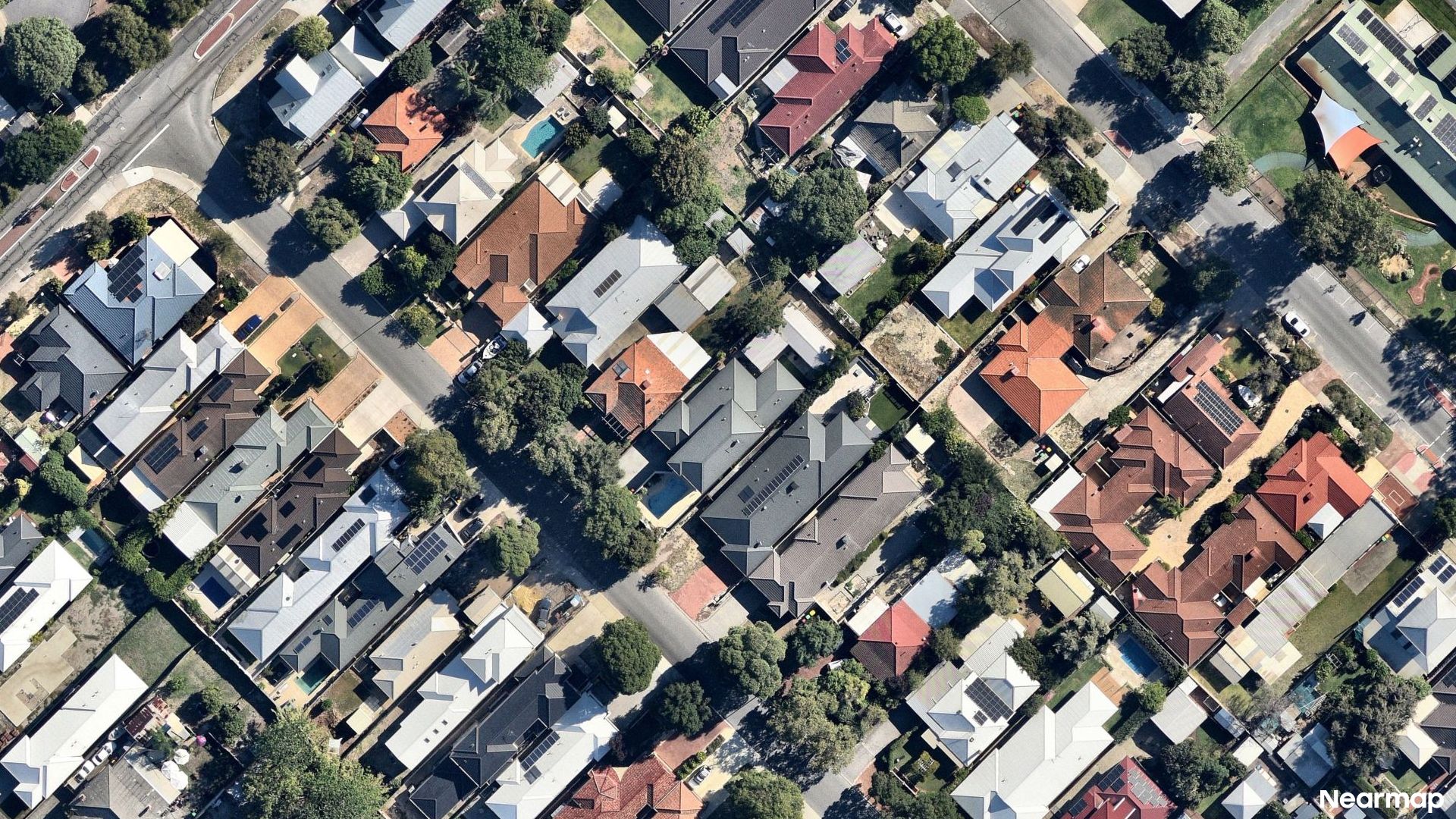Vertical aerial view