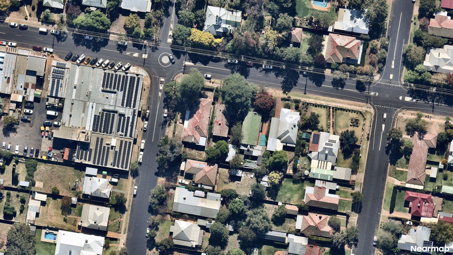 Vertical aerial view