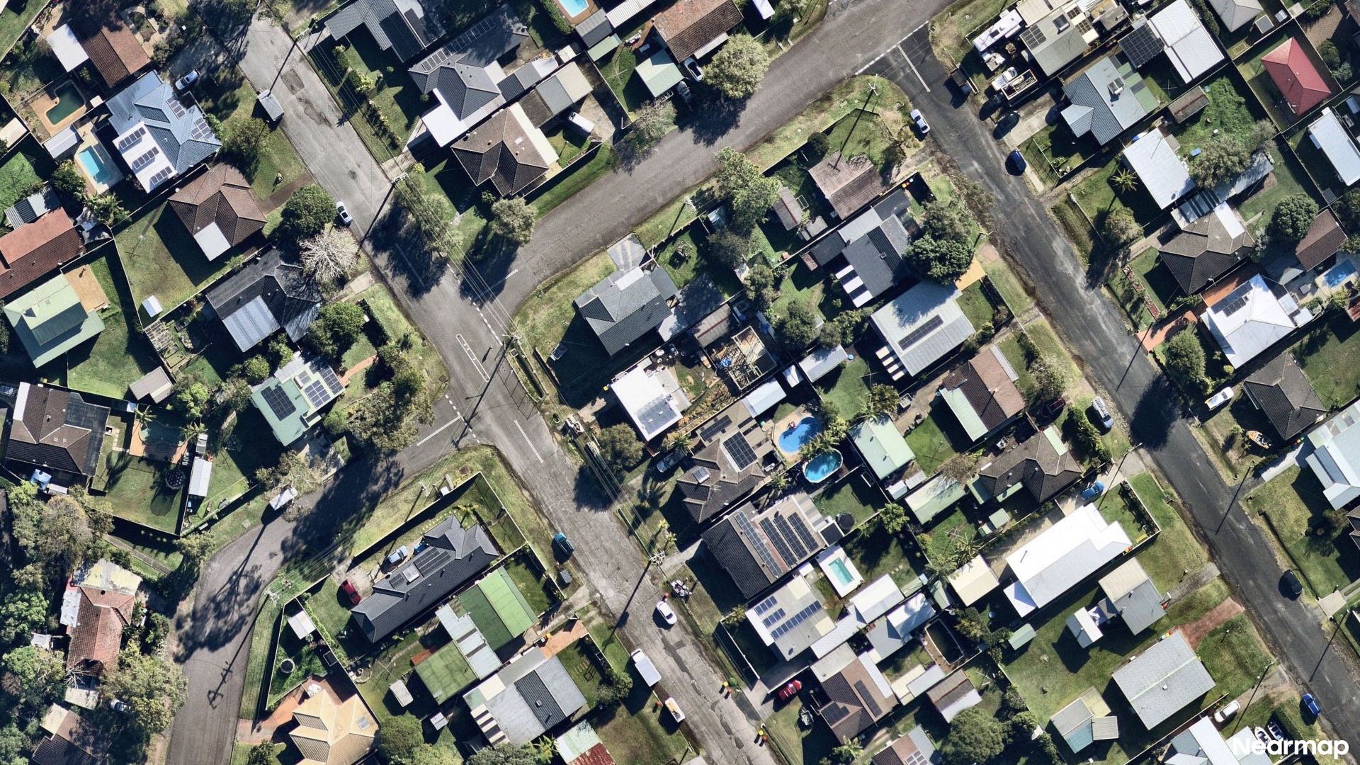 Vertical aerial view