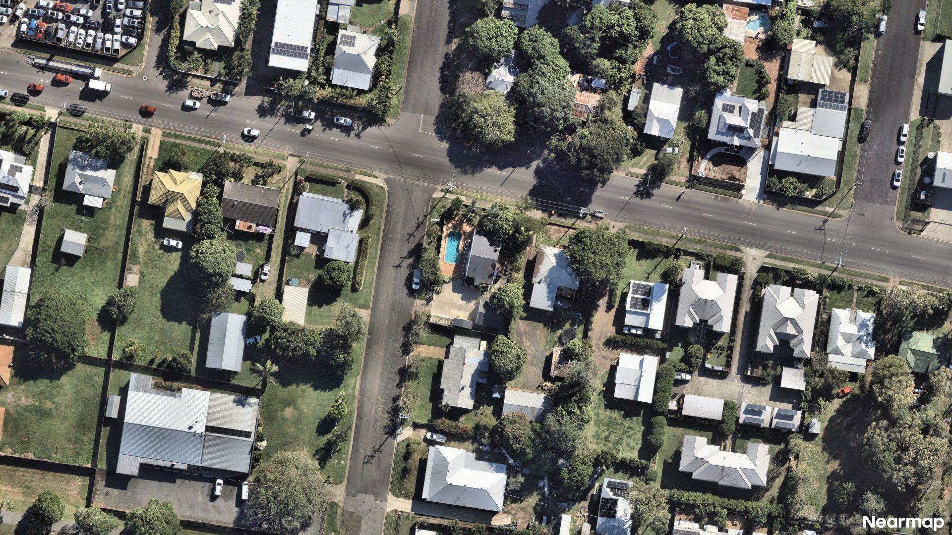 Vertical aerial view