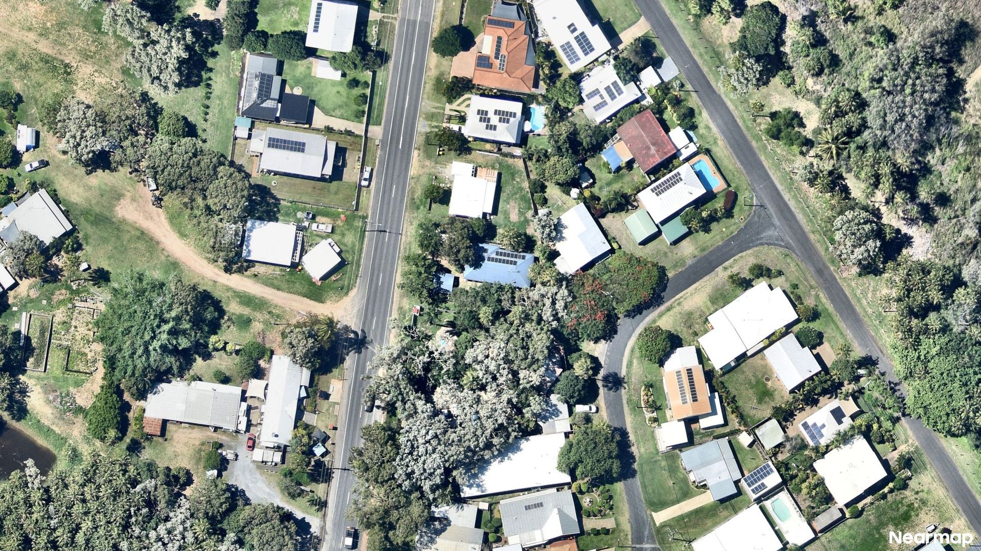 Vertical aerial view