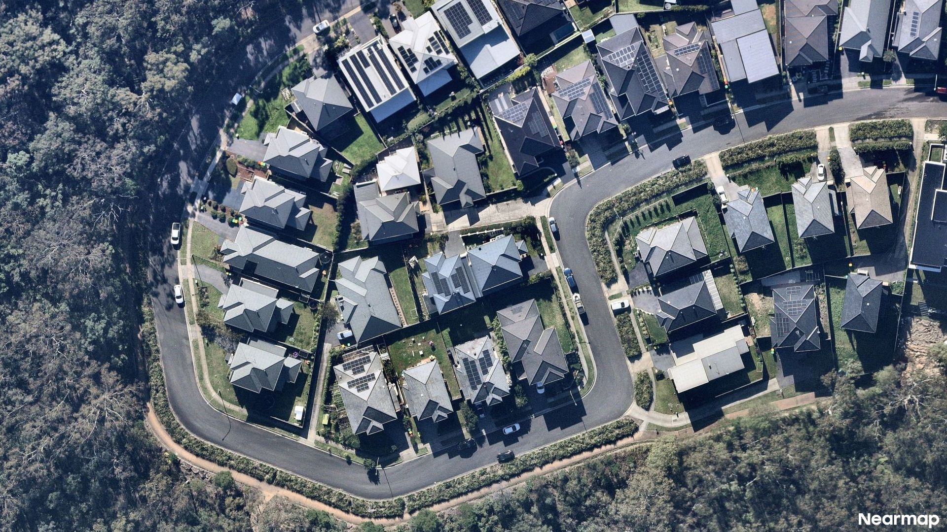 Vertical aerial view