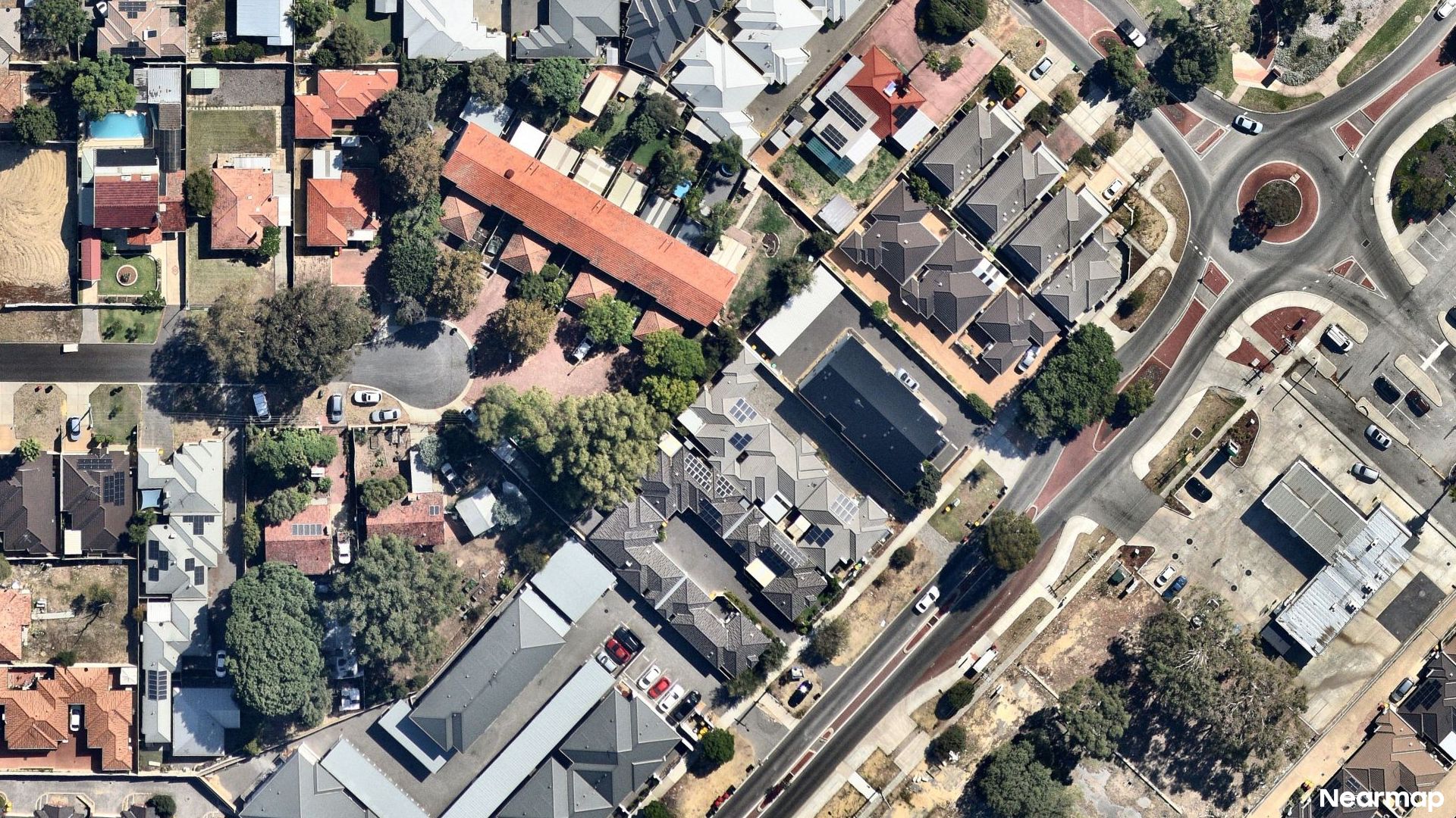 Vertical aerial view