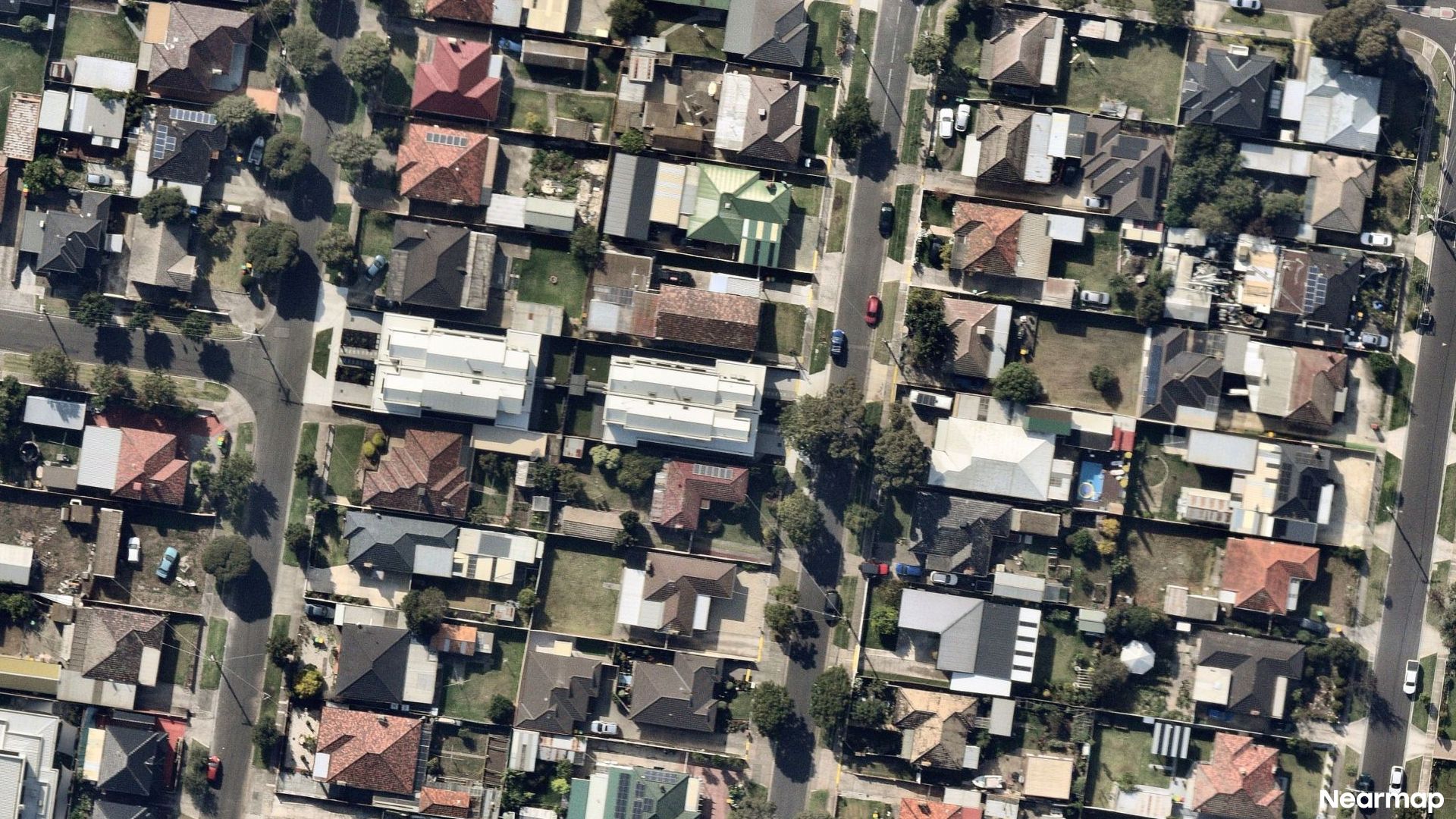 Vertical aerial view