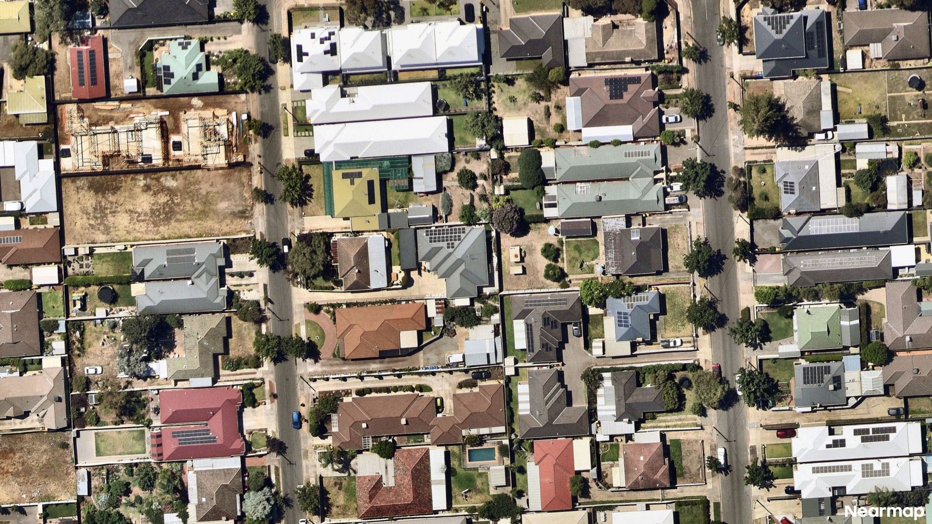 Vertical aerial view
