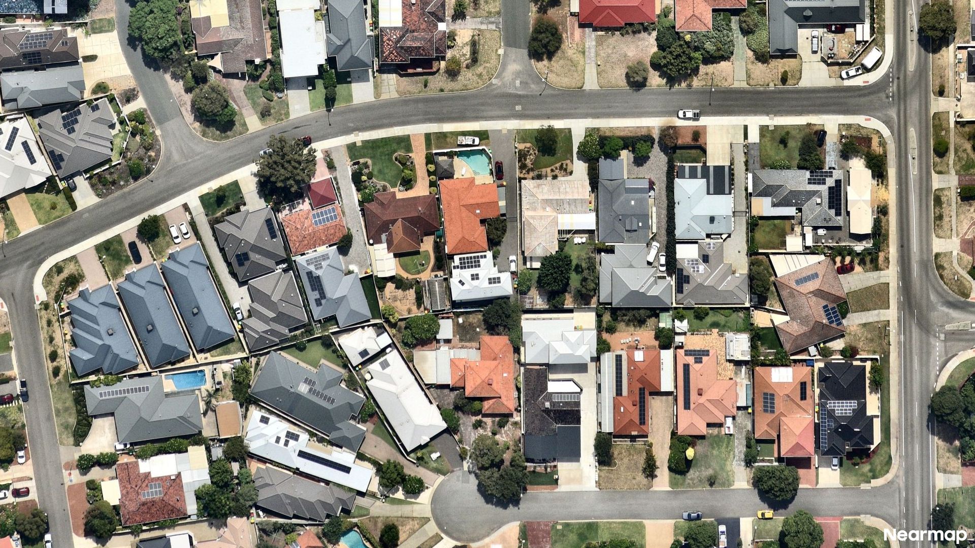 Vertical aerial view