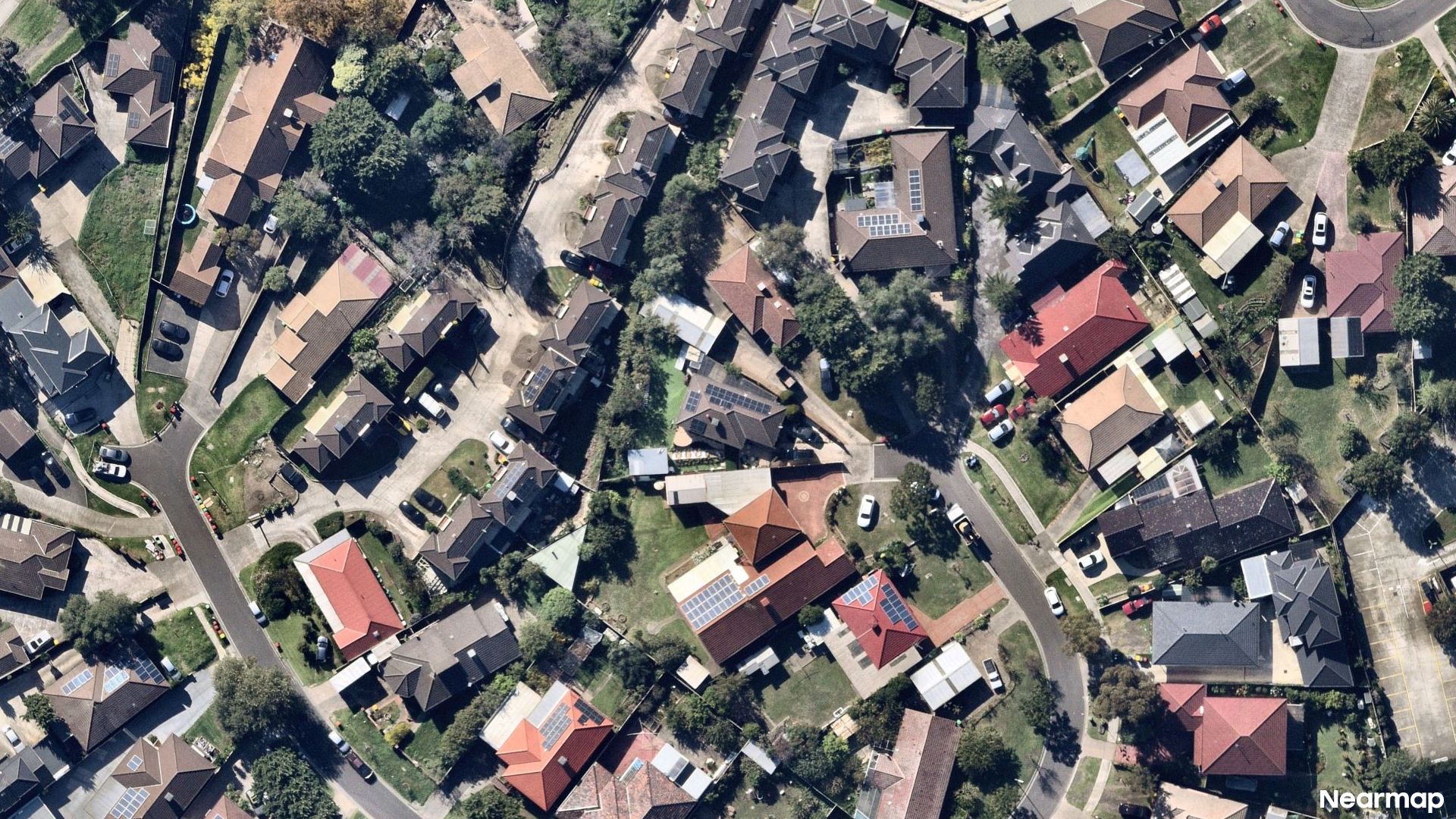 Vertical aerial view