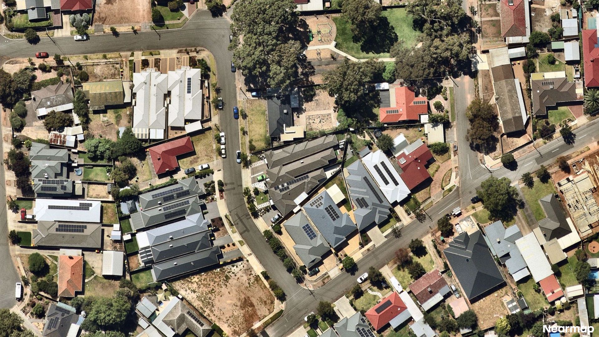 Vertical aerial view