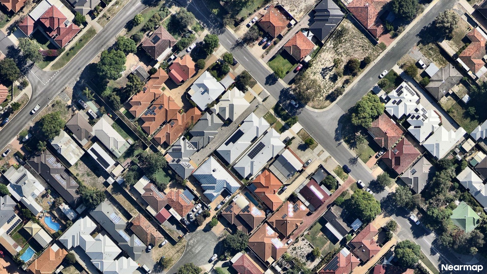 Vertical aerial view