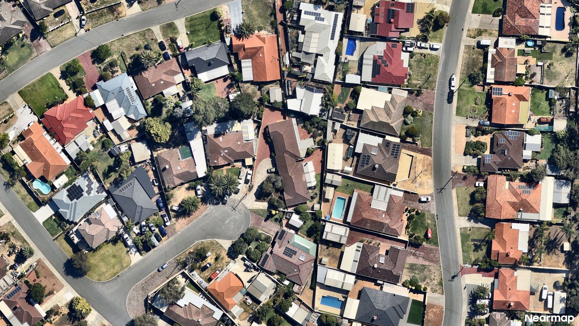 Vertical aerial view