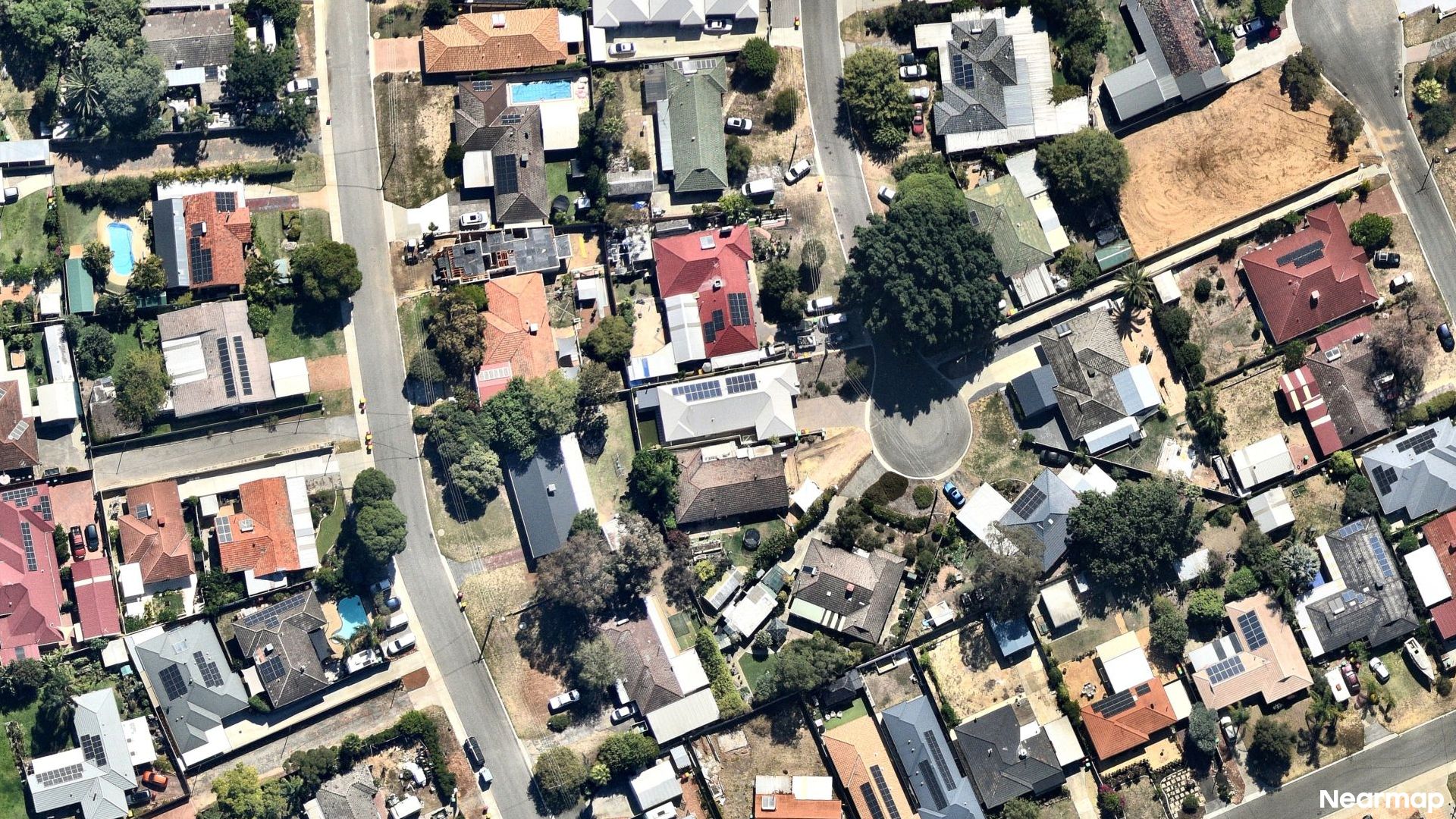 Vertical aerial view