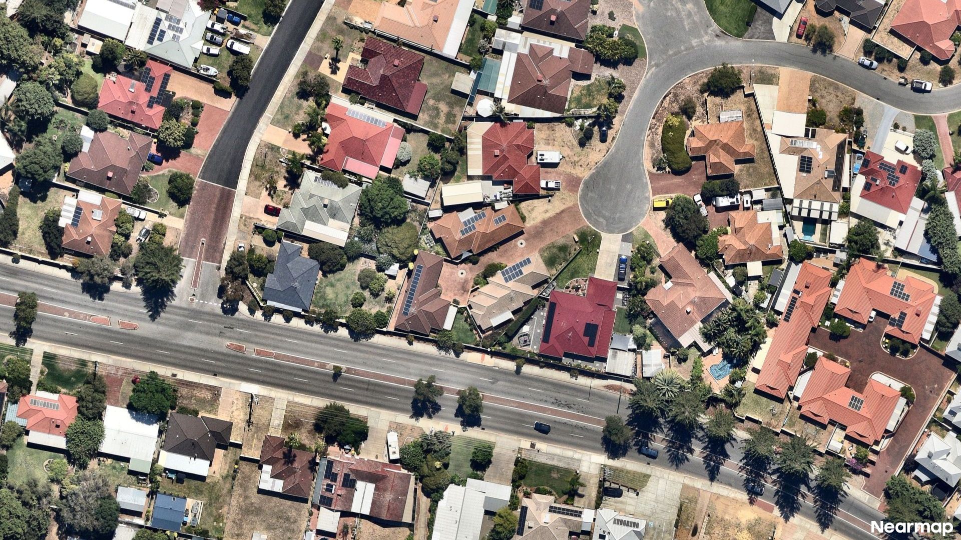 Vertical aerial view