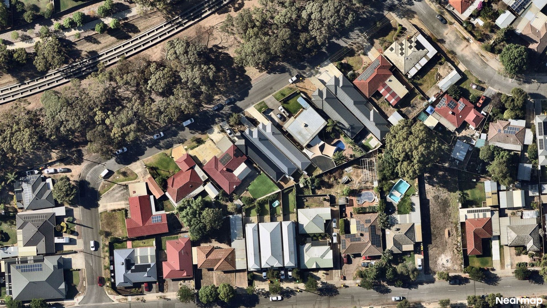 Vertical aerial view
