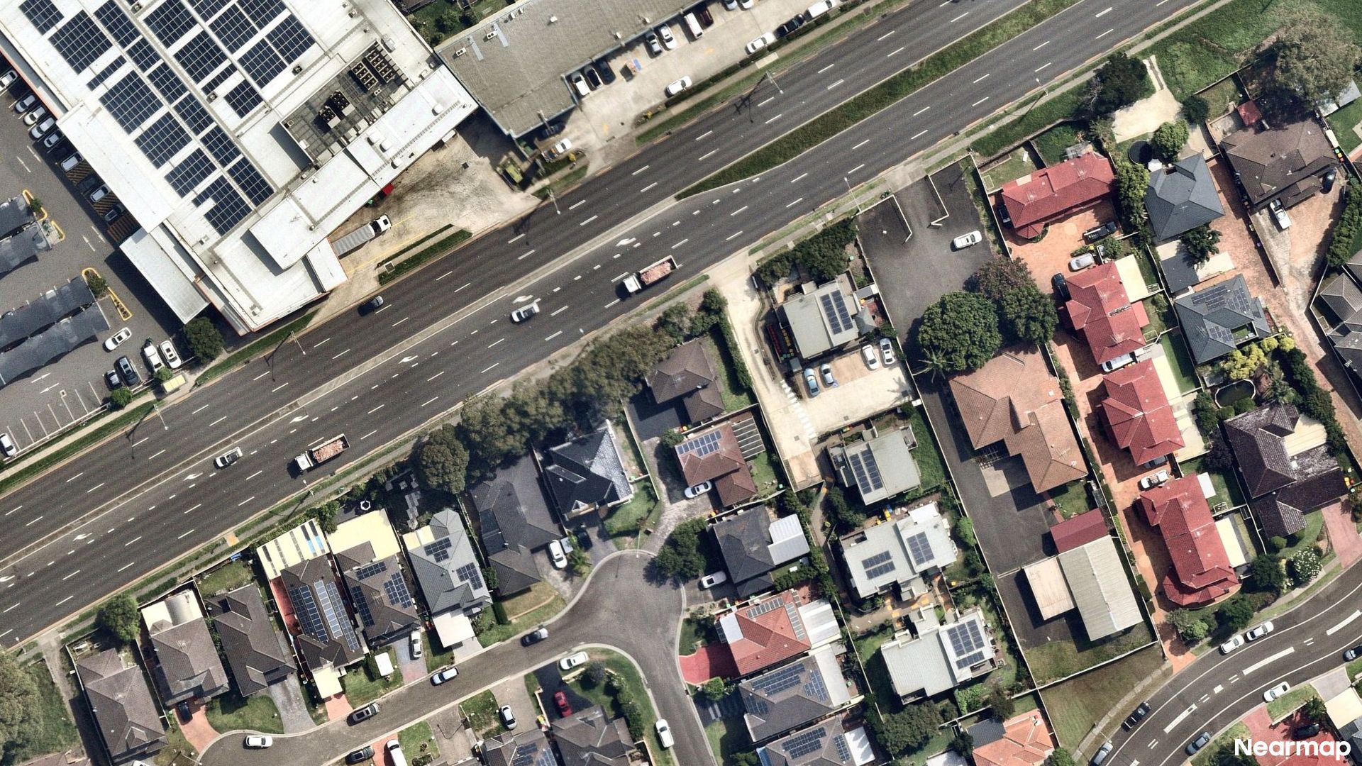 Vertical aerial view