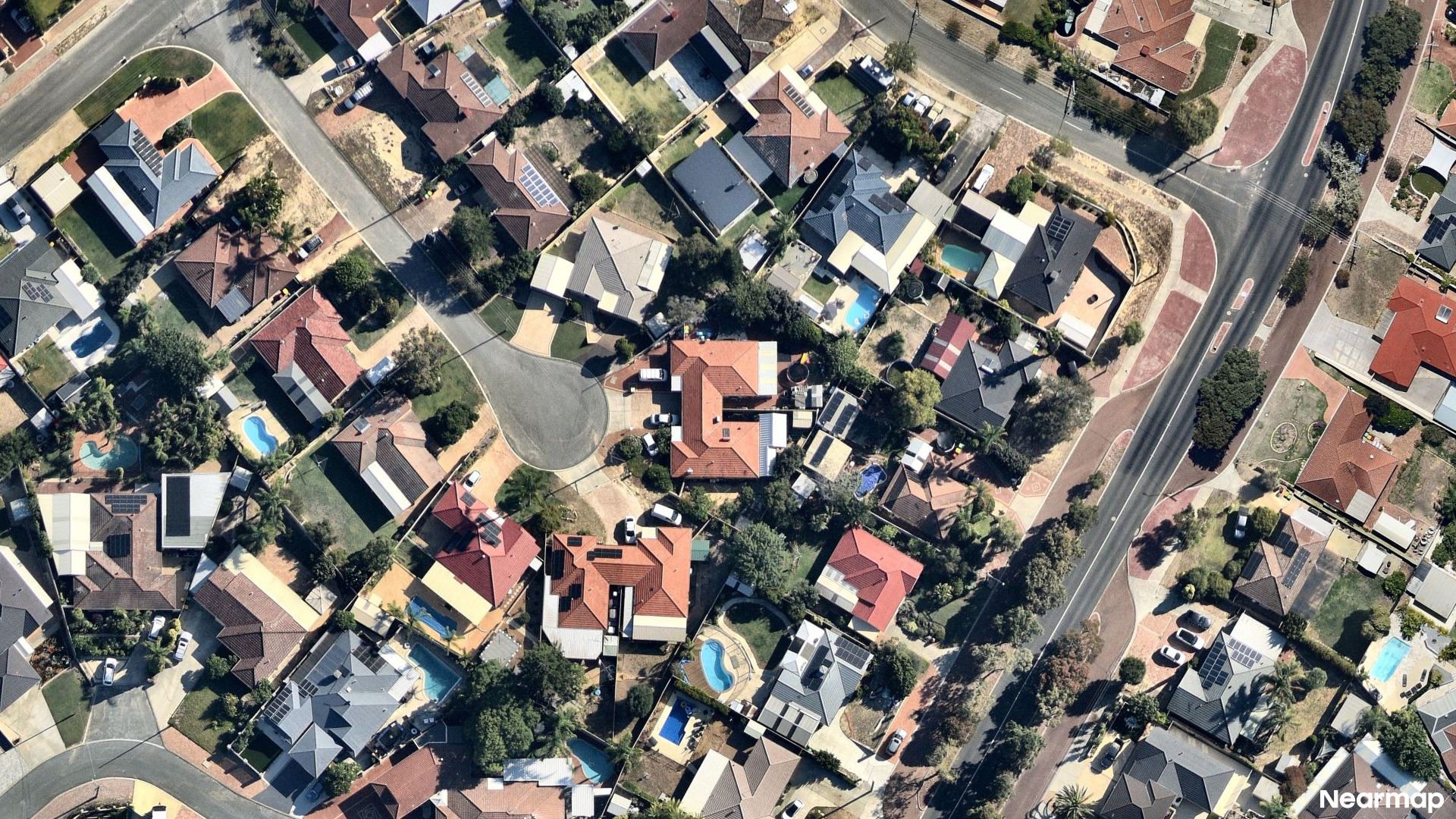 Vertical aerial view