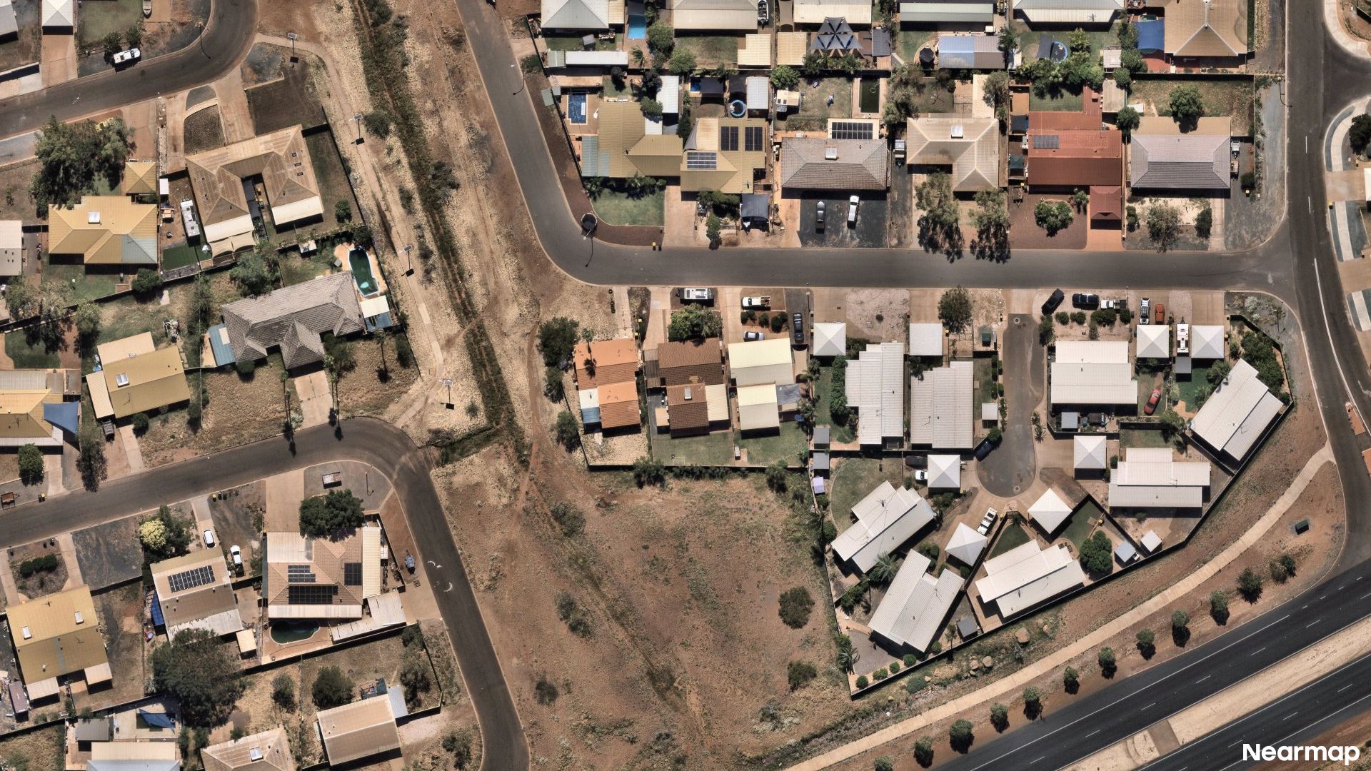 Vertical aerial view