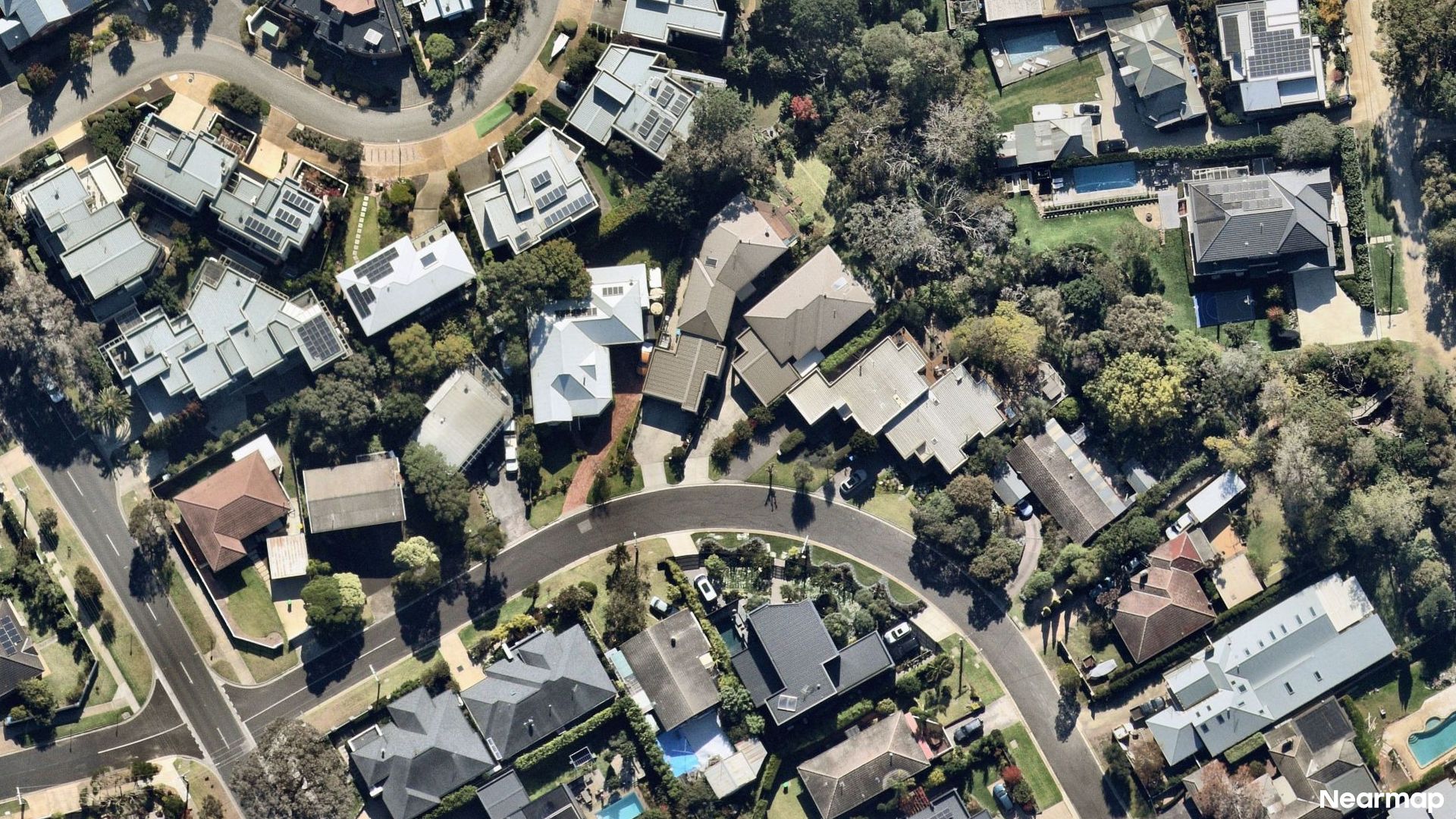 Vertical aerial view