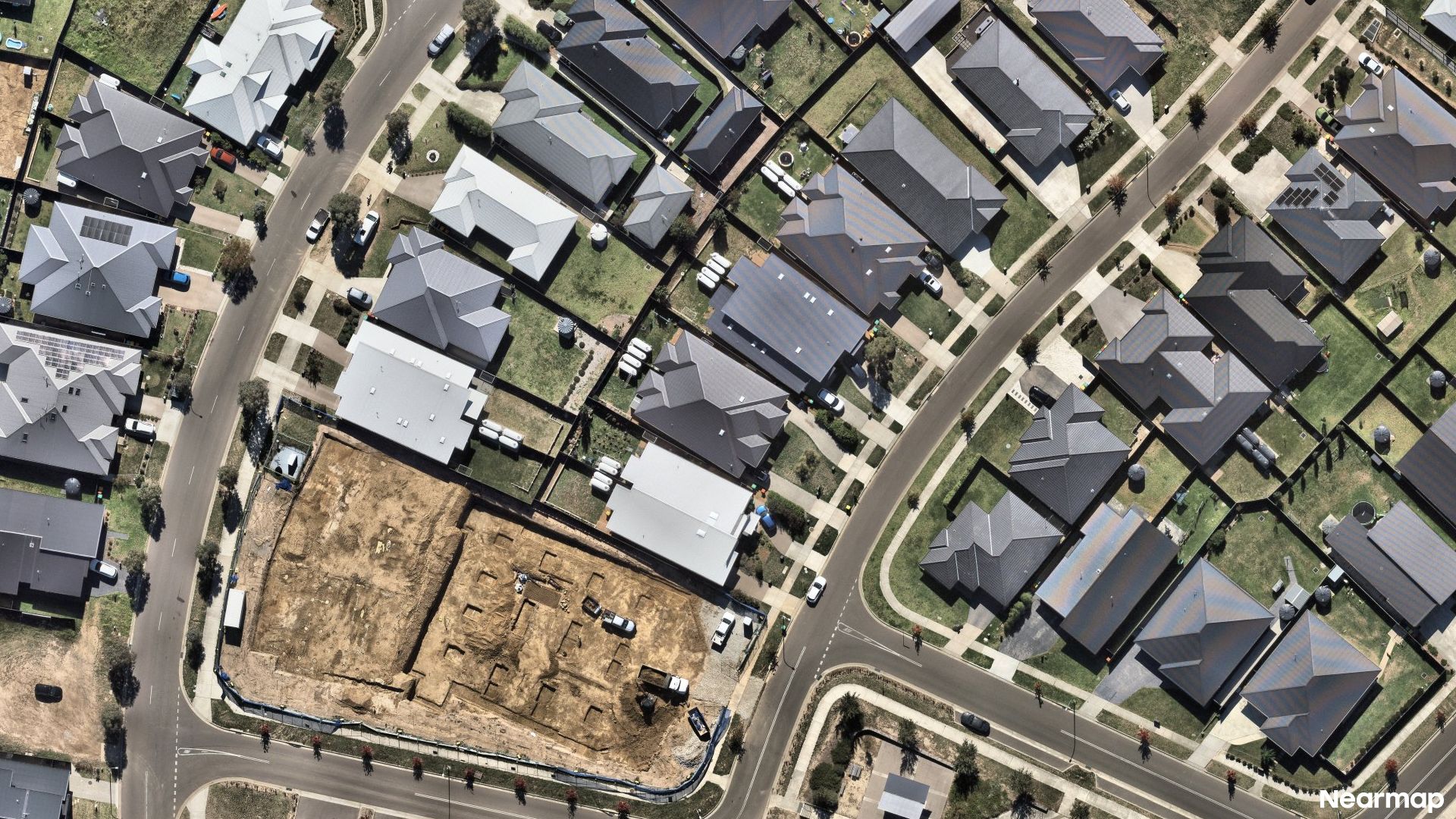 Vertical aerial view