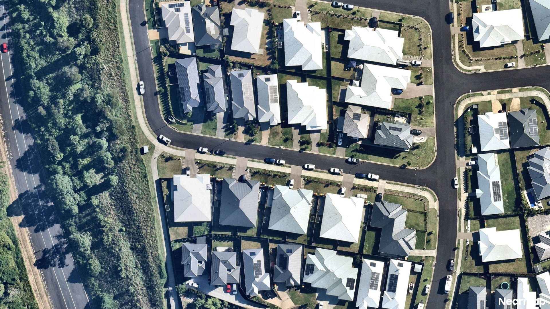 Vertical aerial view
