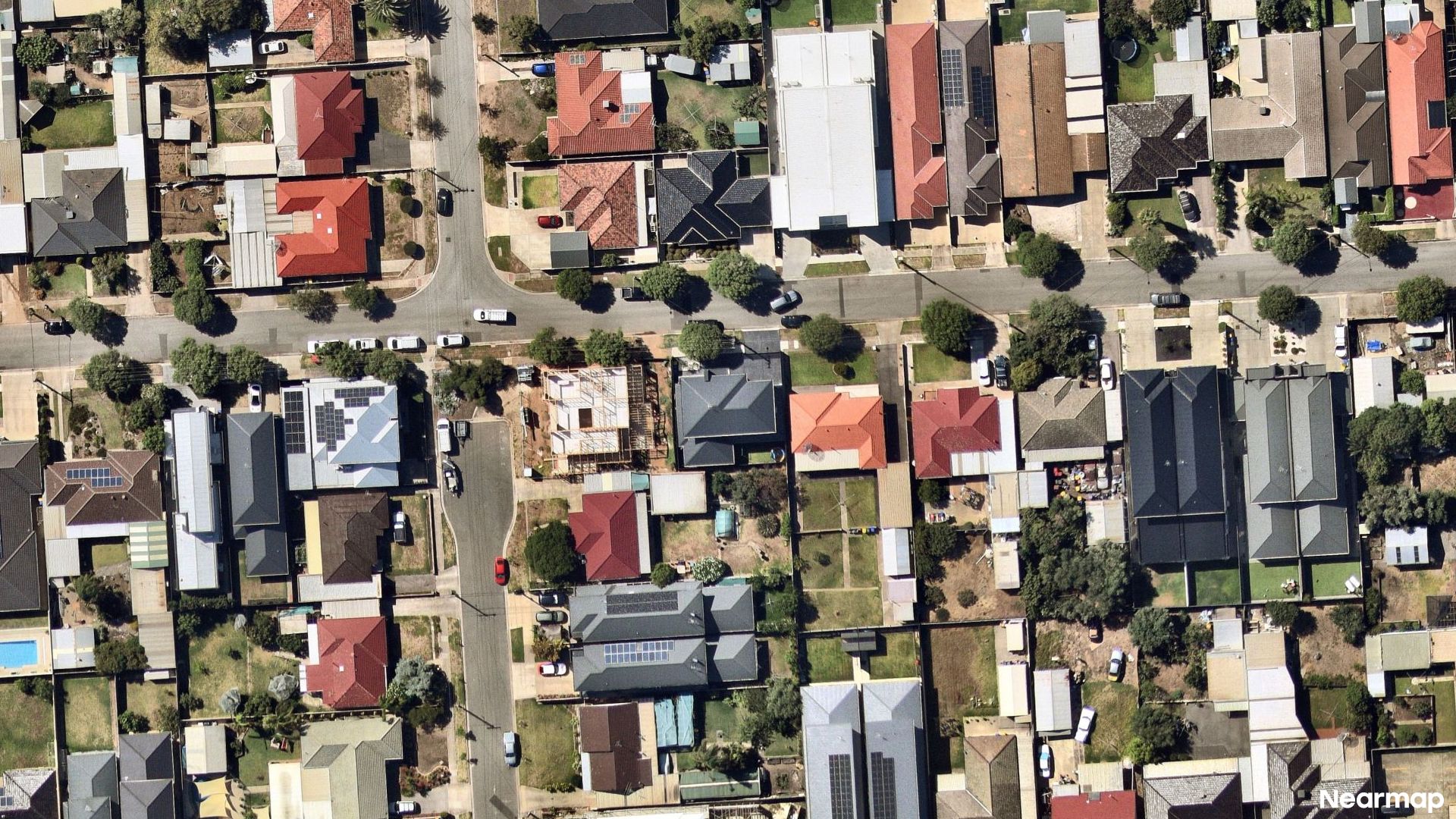 Vertical aerial view