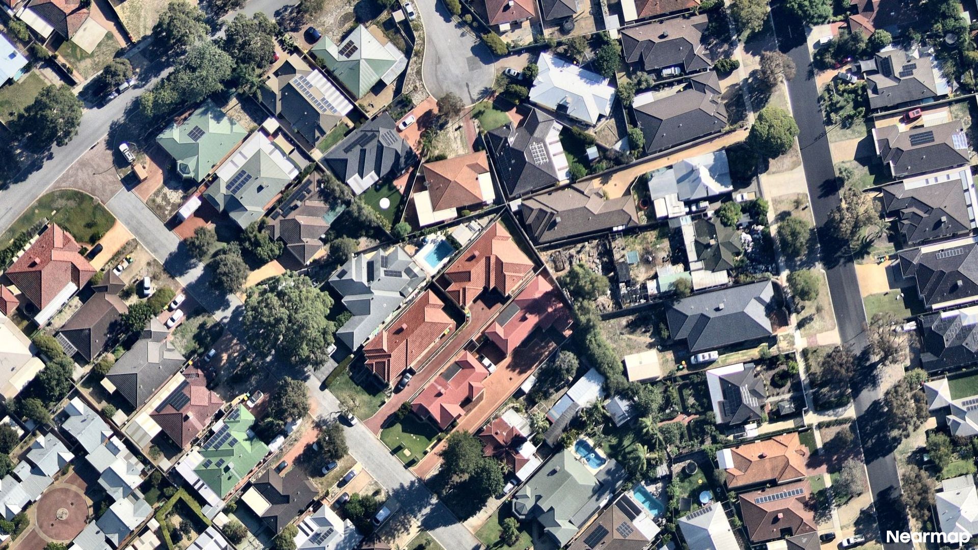 Vertical aerial view