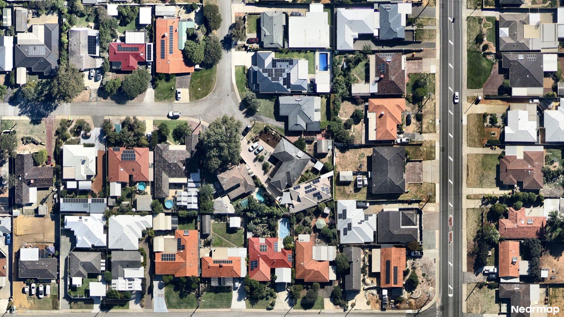 Vertical aerial view